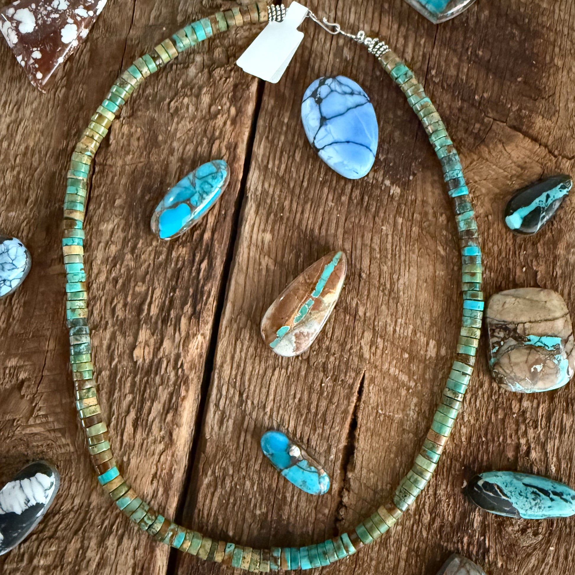 Natural Hubei Turquoise Bead Necklace