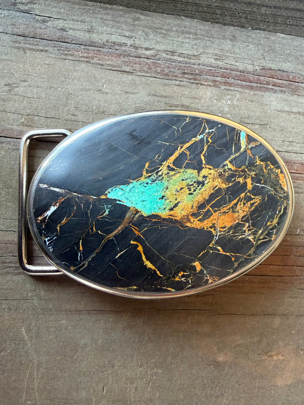 Blackjack Turquoise Belt Buckle