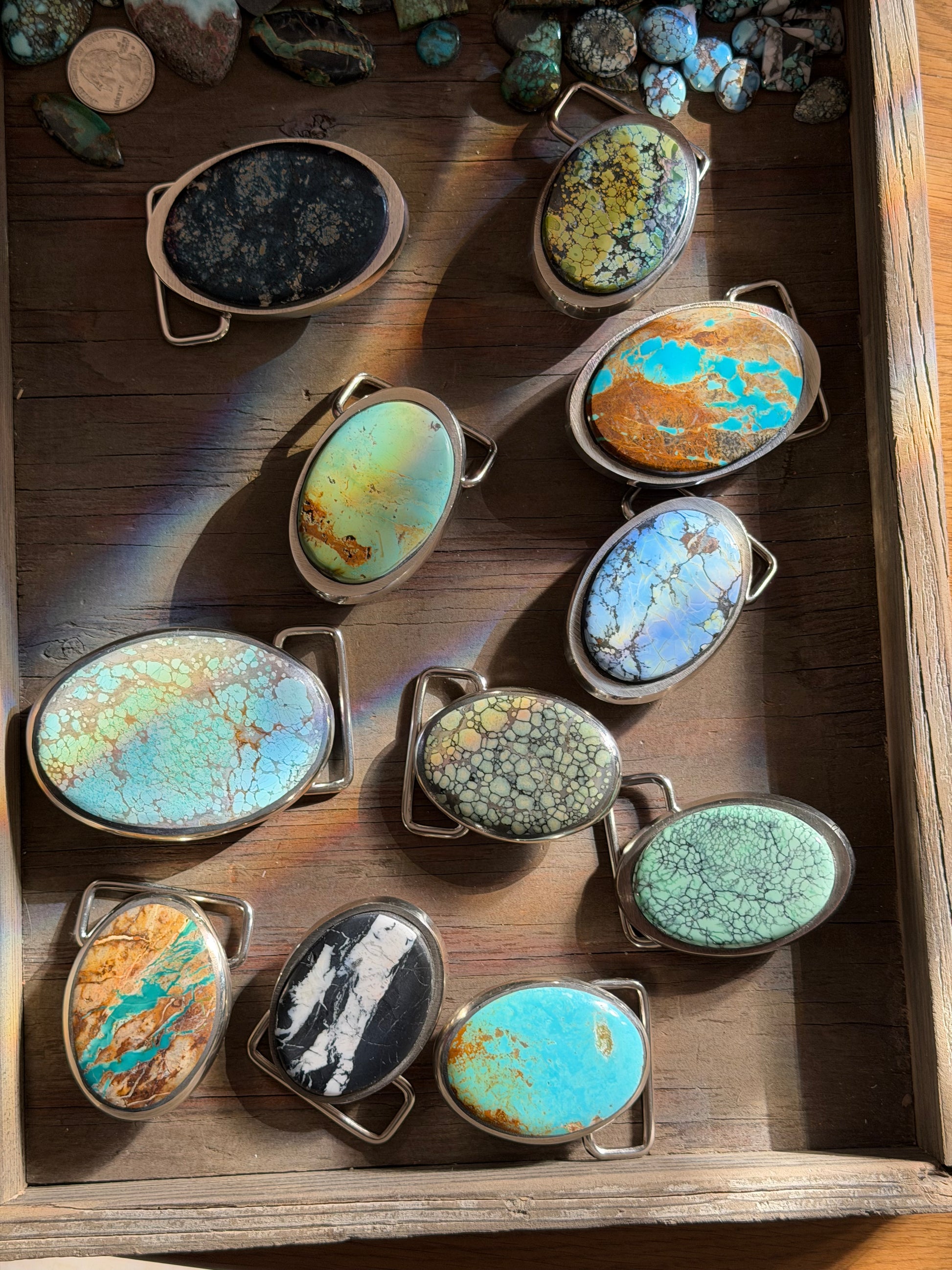 Turquoise Mountain Belt Buckle