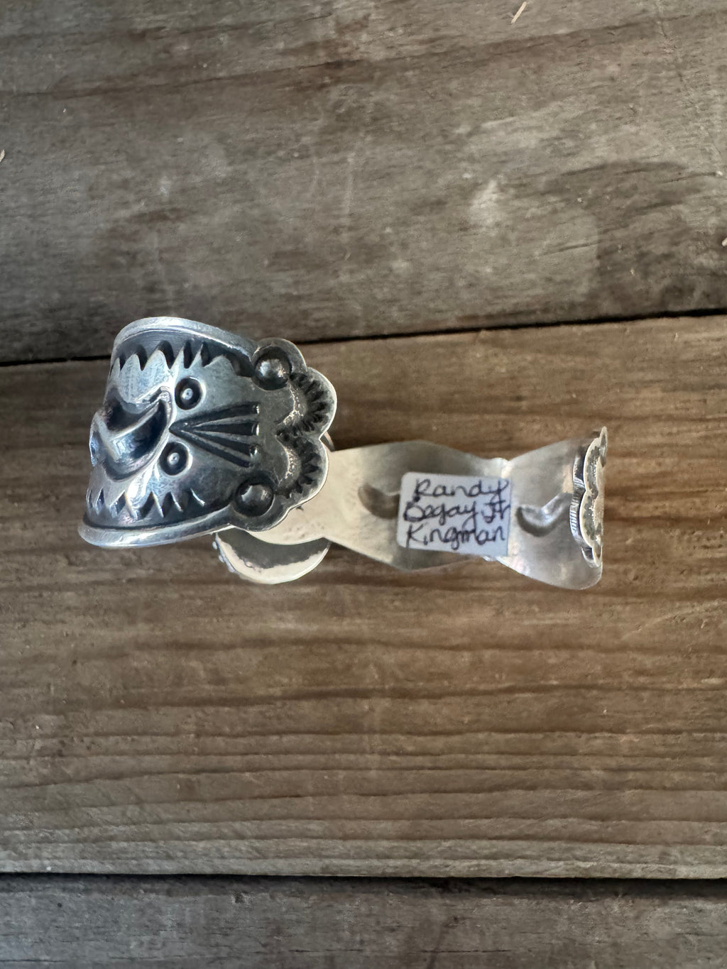 Randy Begay Handmade Turquoise-Silver Bracelet-Cuff