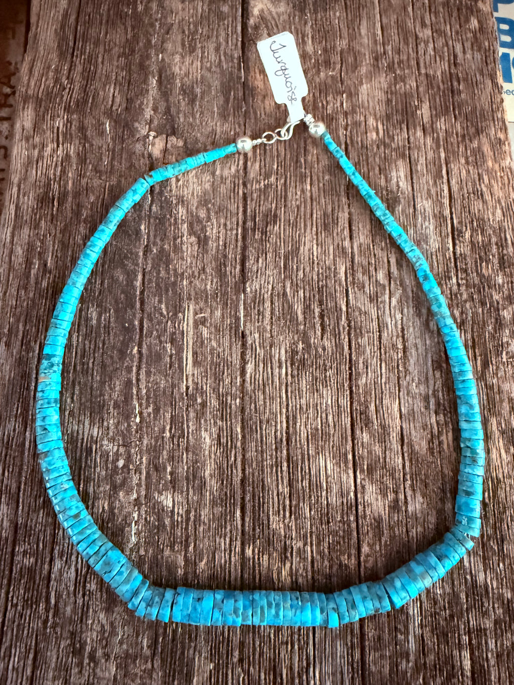 Graduated Turquoise Bead Necklace