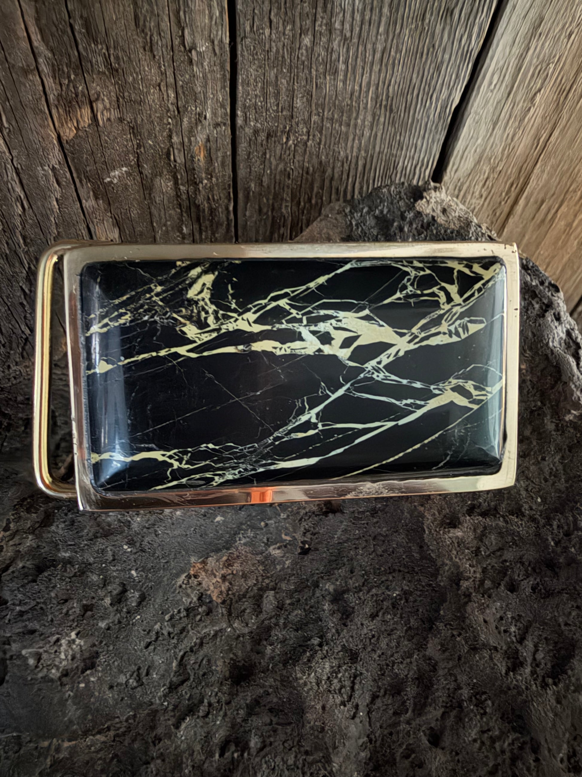 San Pedro Variscite Handmade Belt Buckle (Large)