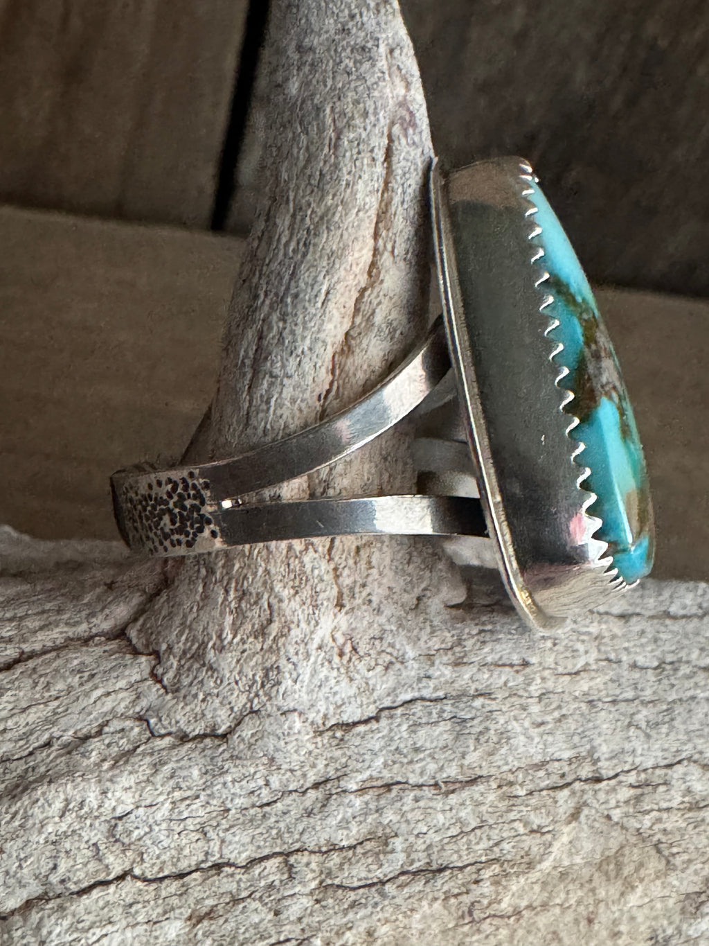 Kingman Web Handmade Sterling Silver Ring Size 10
