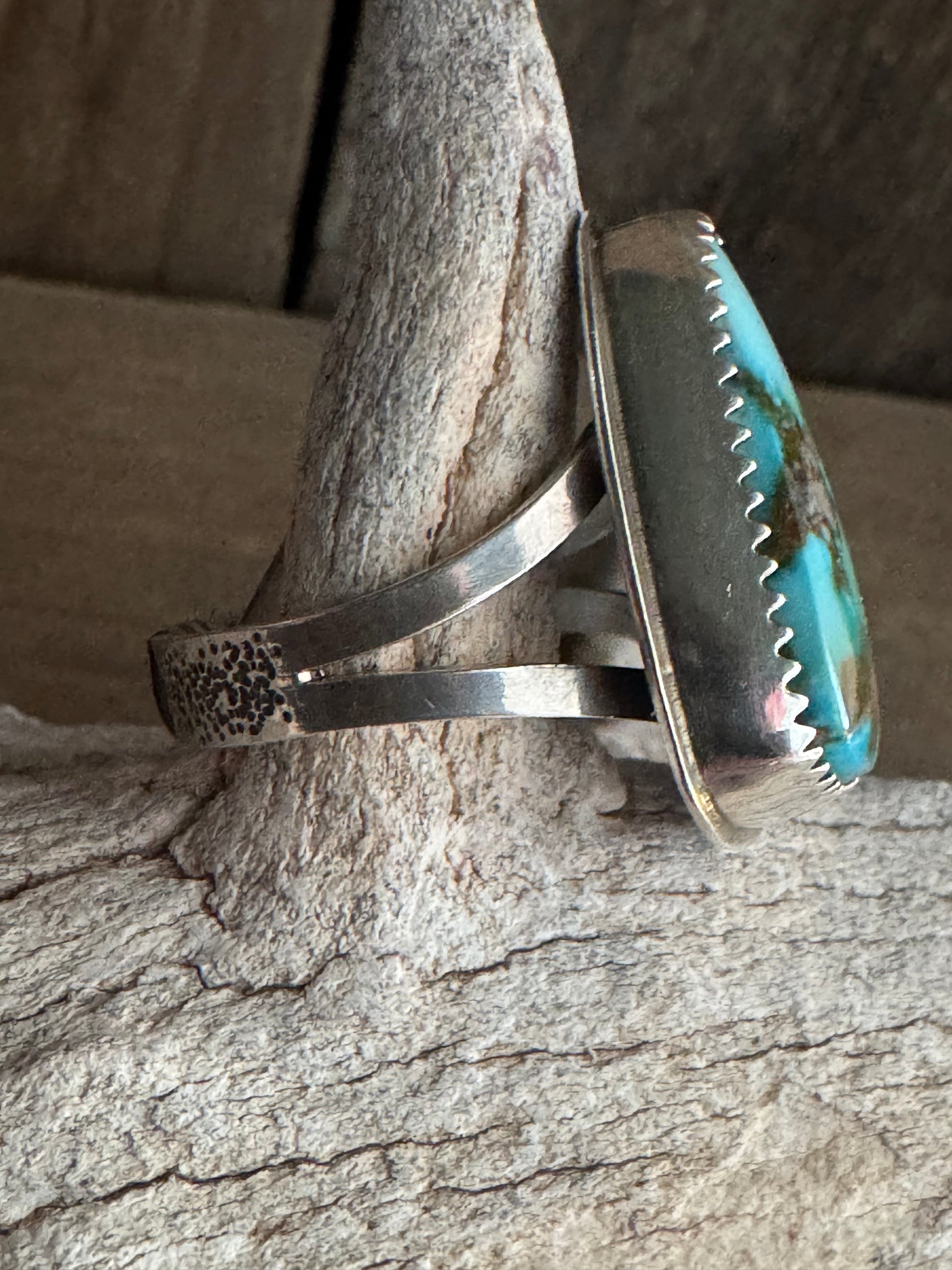 Kingman Web Handmade Sterling Silver Ring Size 10