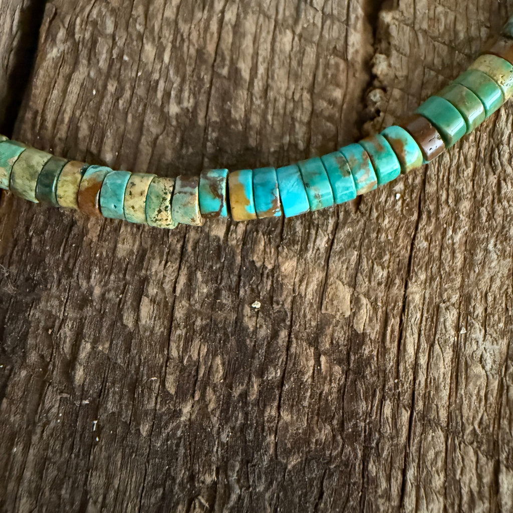 Natural Hubei Turquoise Bead Necklace
