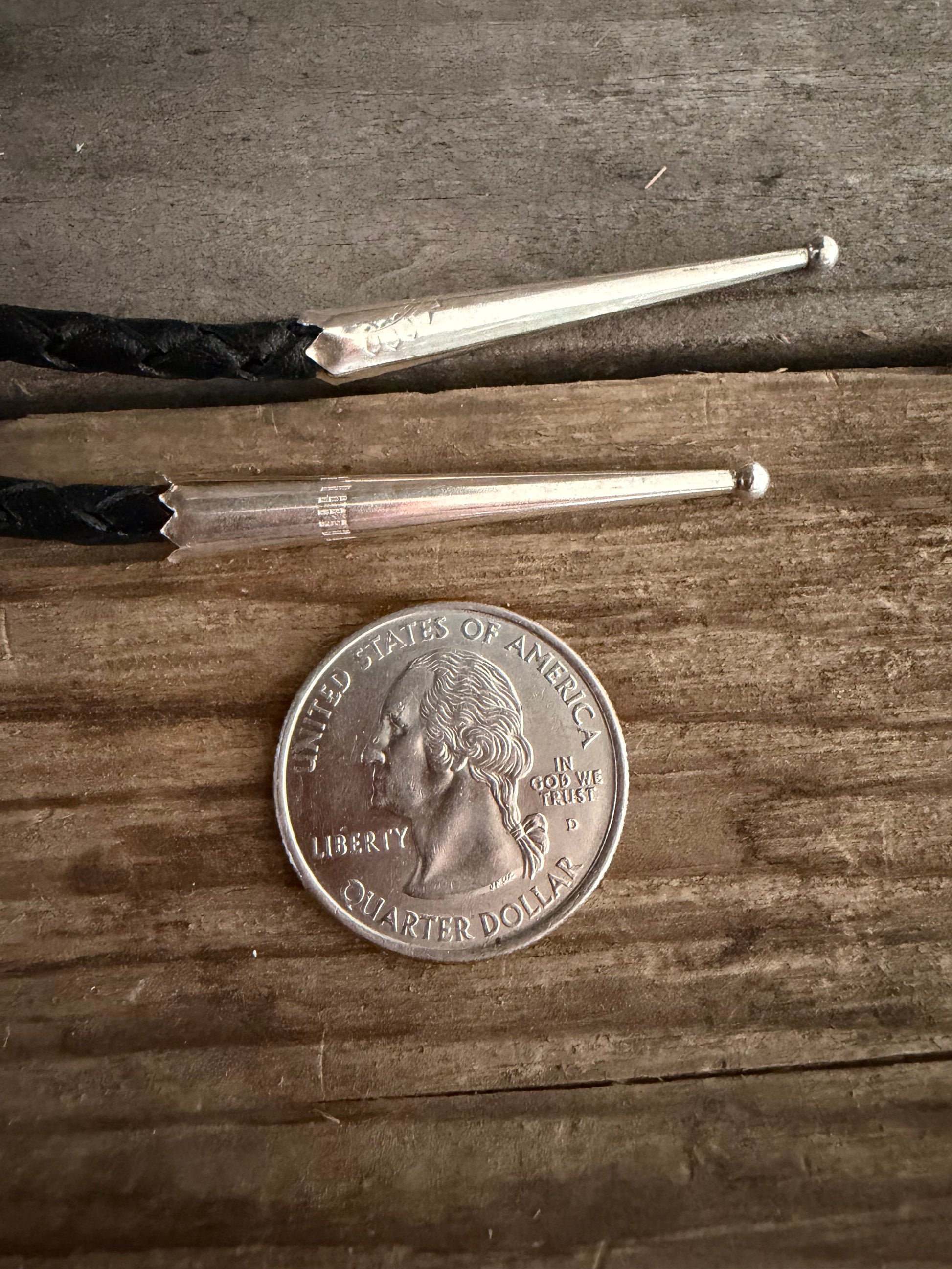 Native American Handmade Sterling Silver-Royston Ribbon Turquoise Bolo Tie