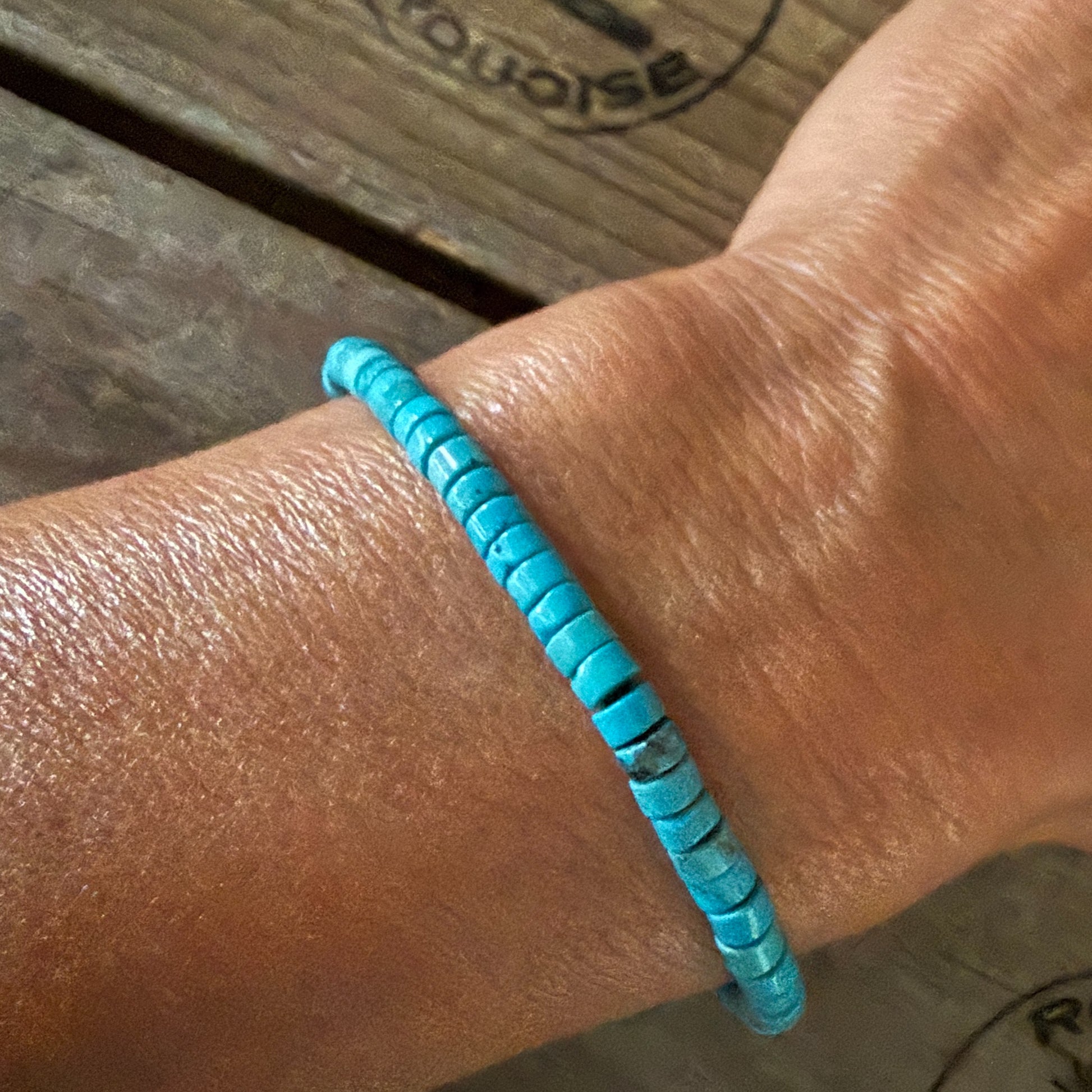Howlite stretch stacking bracelet