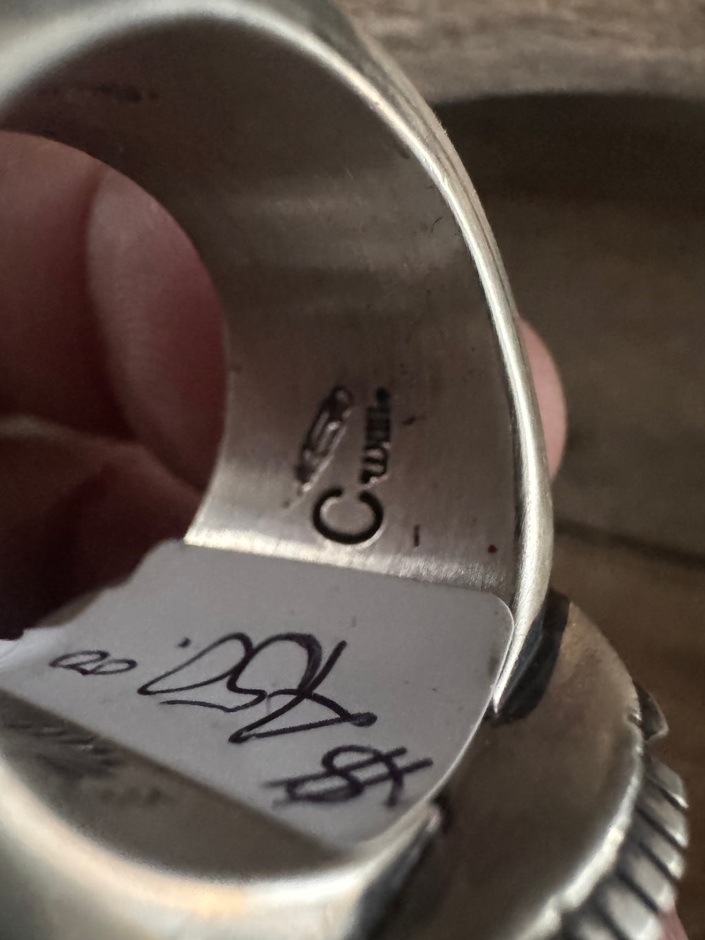 Cooper Willie White Buffalo Ring Size 10.5