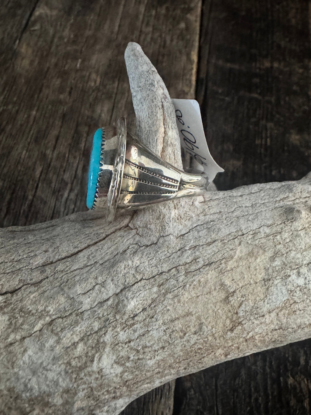 Sleeping Beauty Nugget Turquoise Ring Size 11