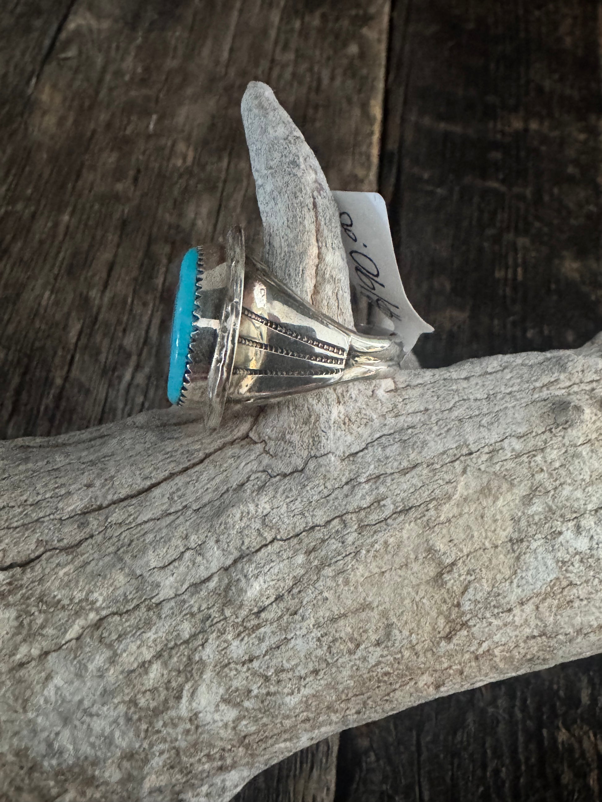 Sleeping Beauty Nugget Turquoise Ring Size 11