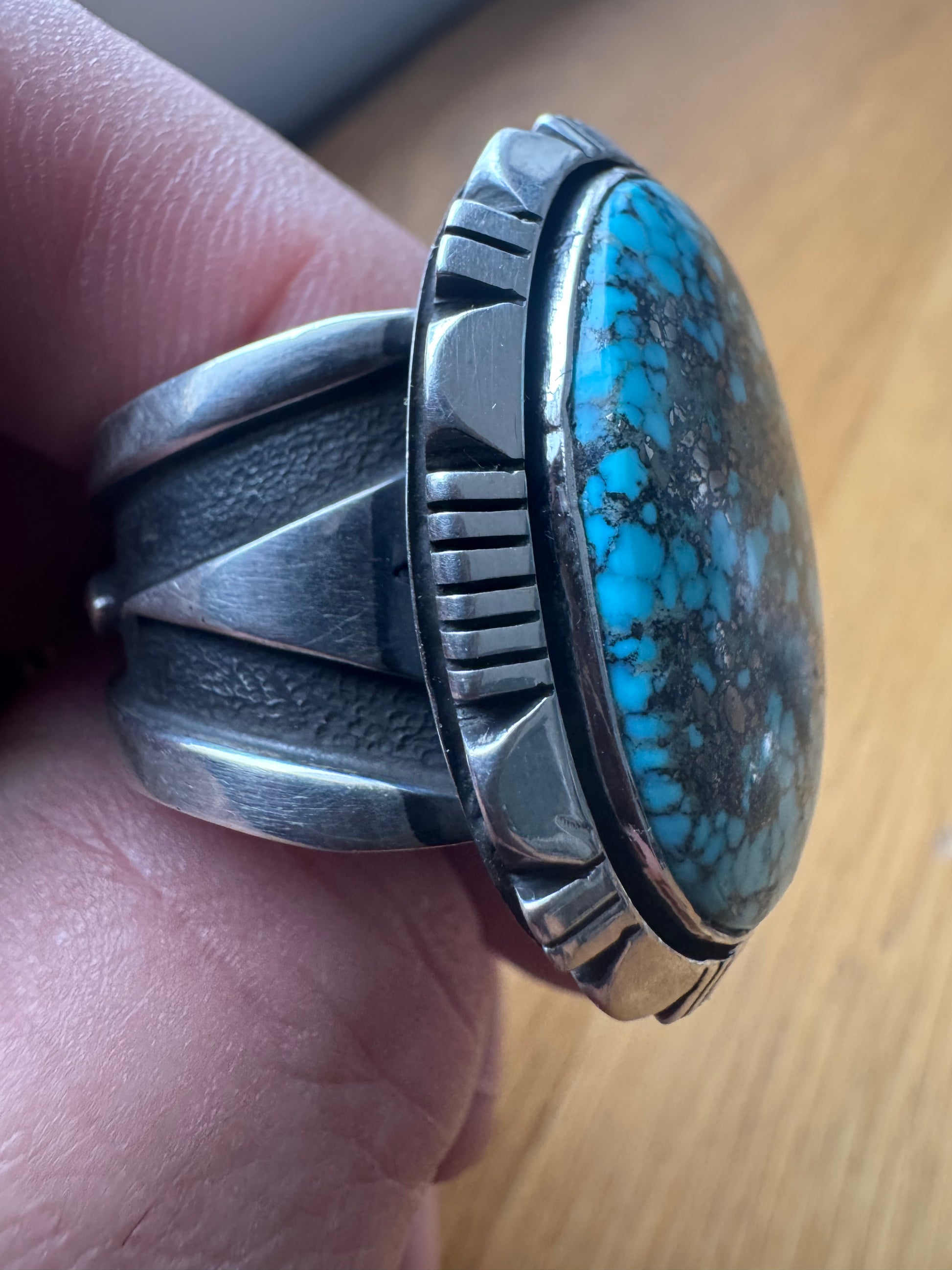 Cooper Willie Handmade Kingman Web High-Grade Ring Size 13
