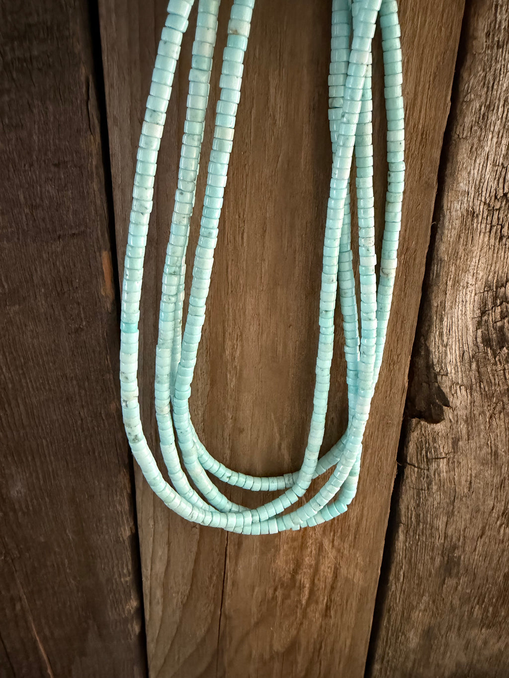 Heishi Bead 16” Hand Strung Stacker Necklace