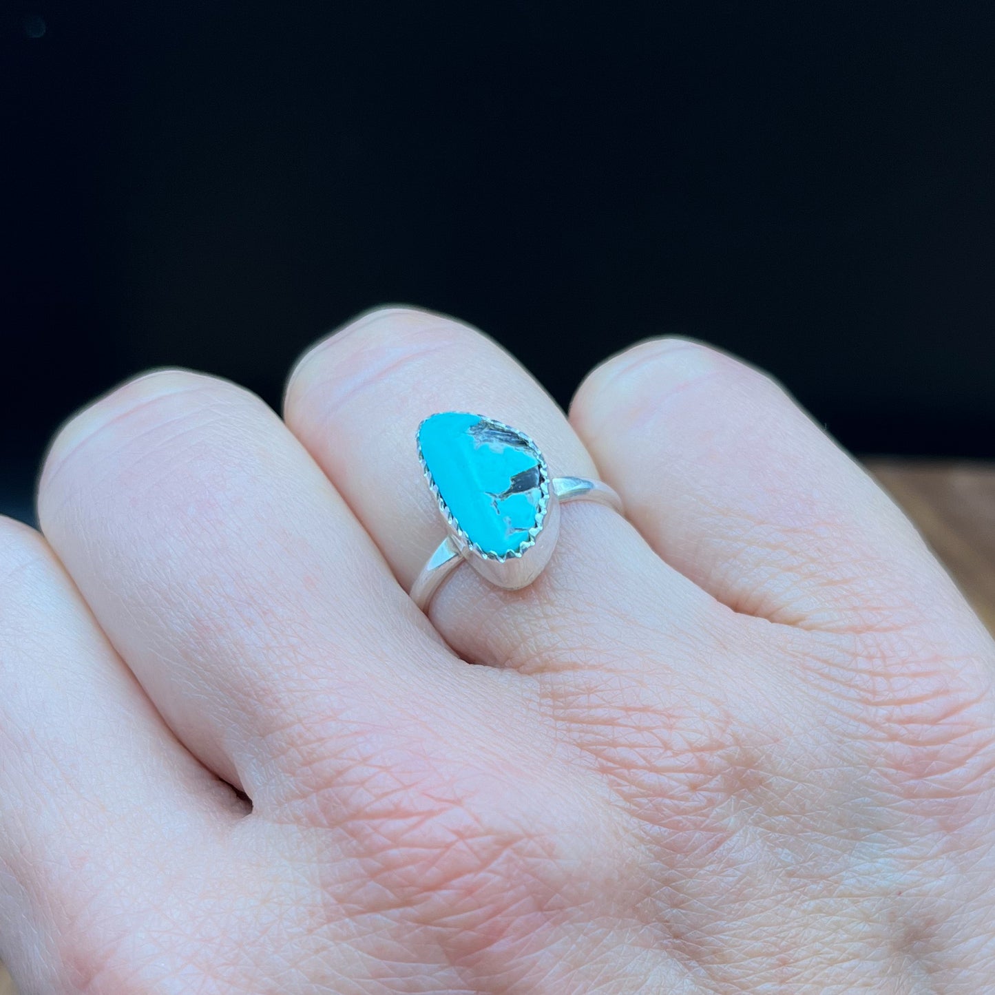 Authentic Native American Handmade Turquoise Ring