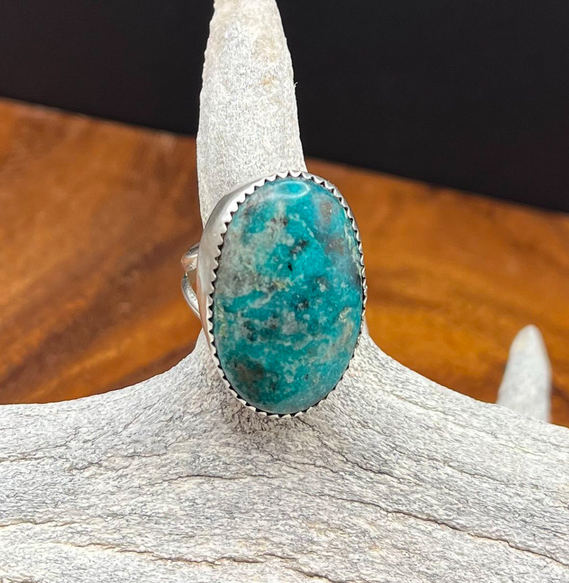 Authentic Native American Royston Turquoise Ring Size