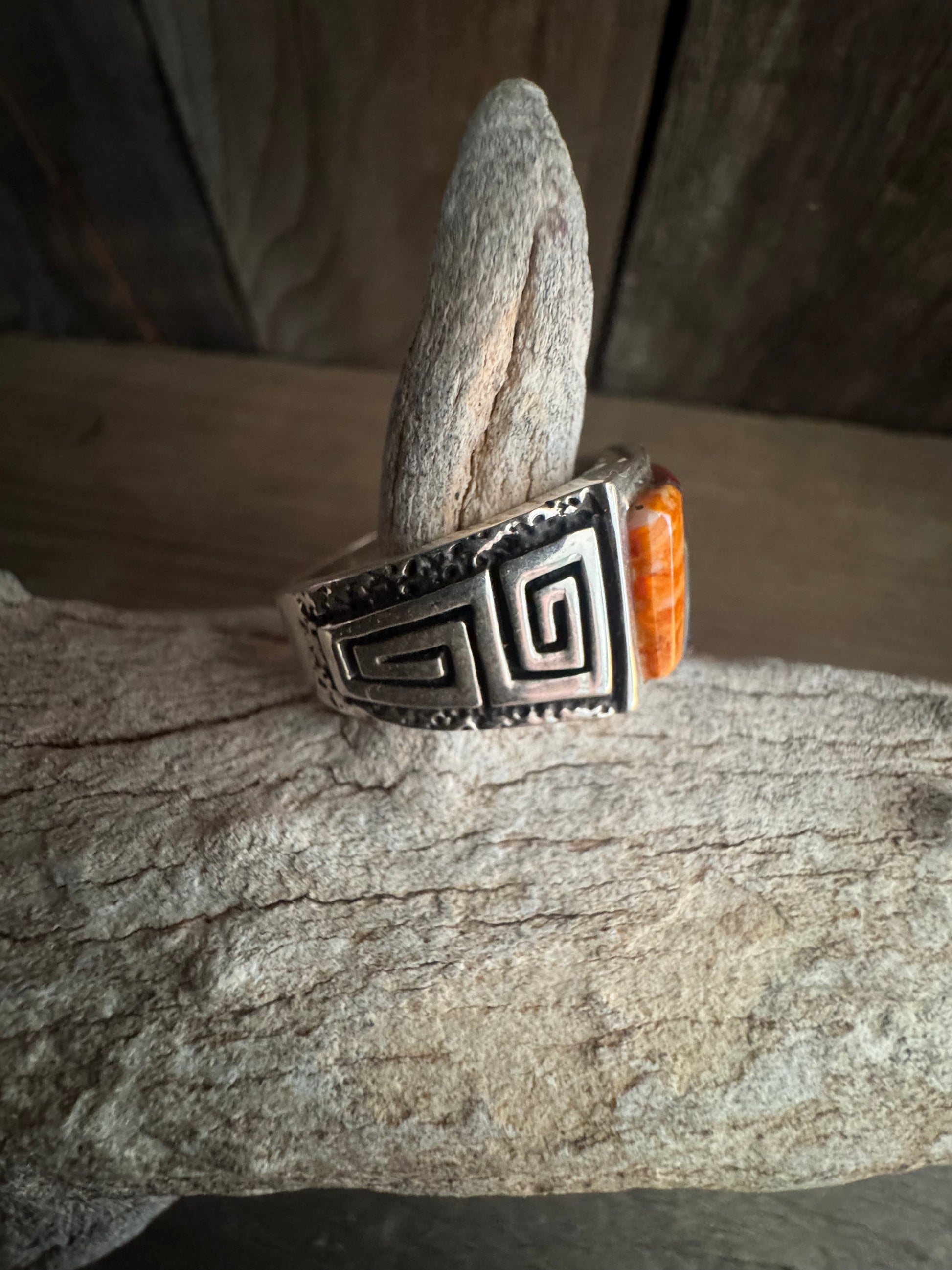 Calvin Begay Zuni Inlay Handmade Ring