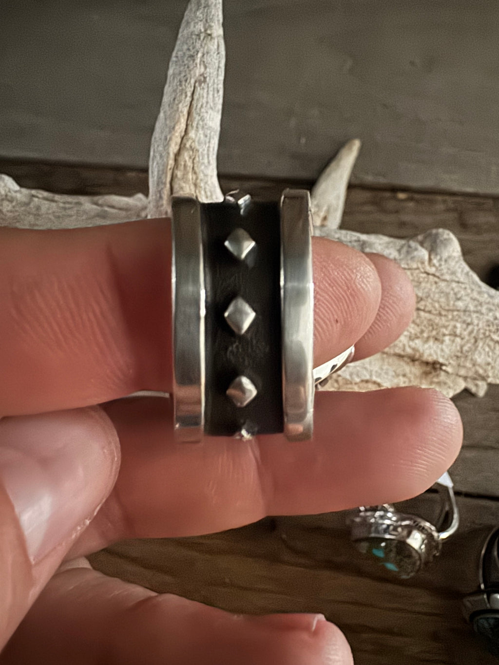 Cooper Willie Handmade Kingman Web High-Grade Ring Size 13