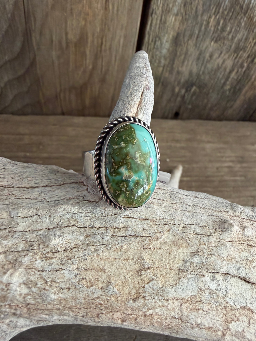 Native American Albert Jake Sonoran Gold-Sterling Silver Handmade Ring