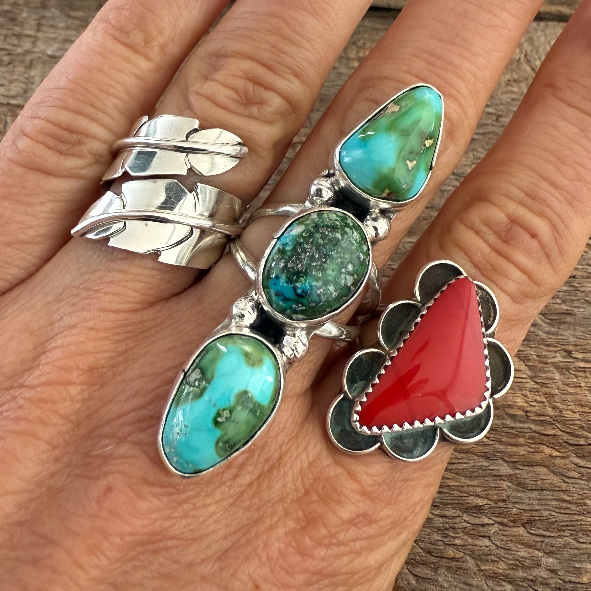 Sierra Bella Turquoise Ring Size 8 3/4.