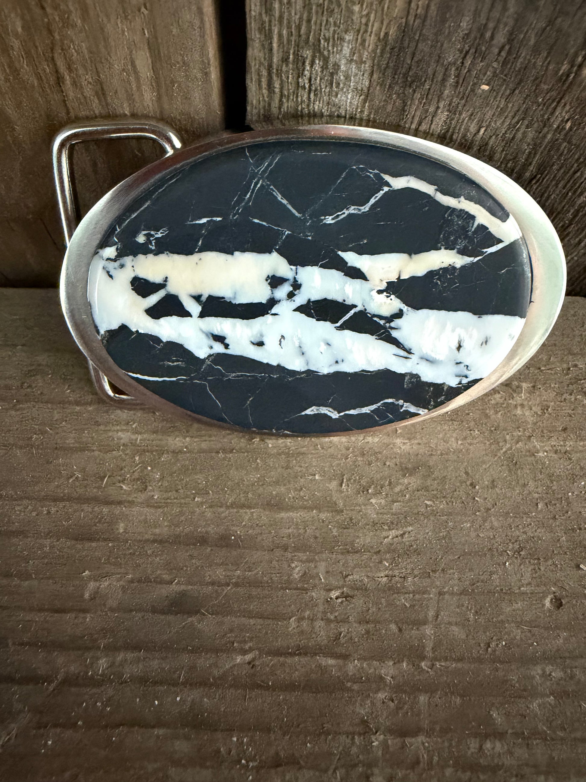 White Buffalo Handmade 🦬 Belt Buckle (Medium)