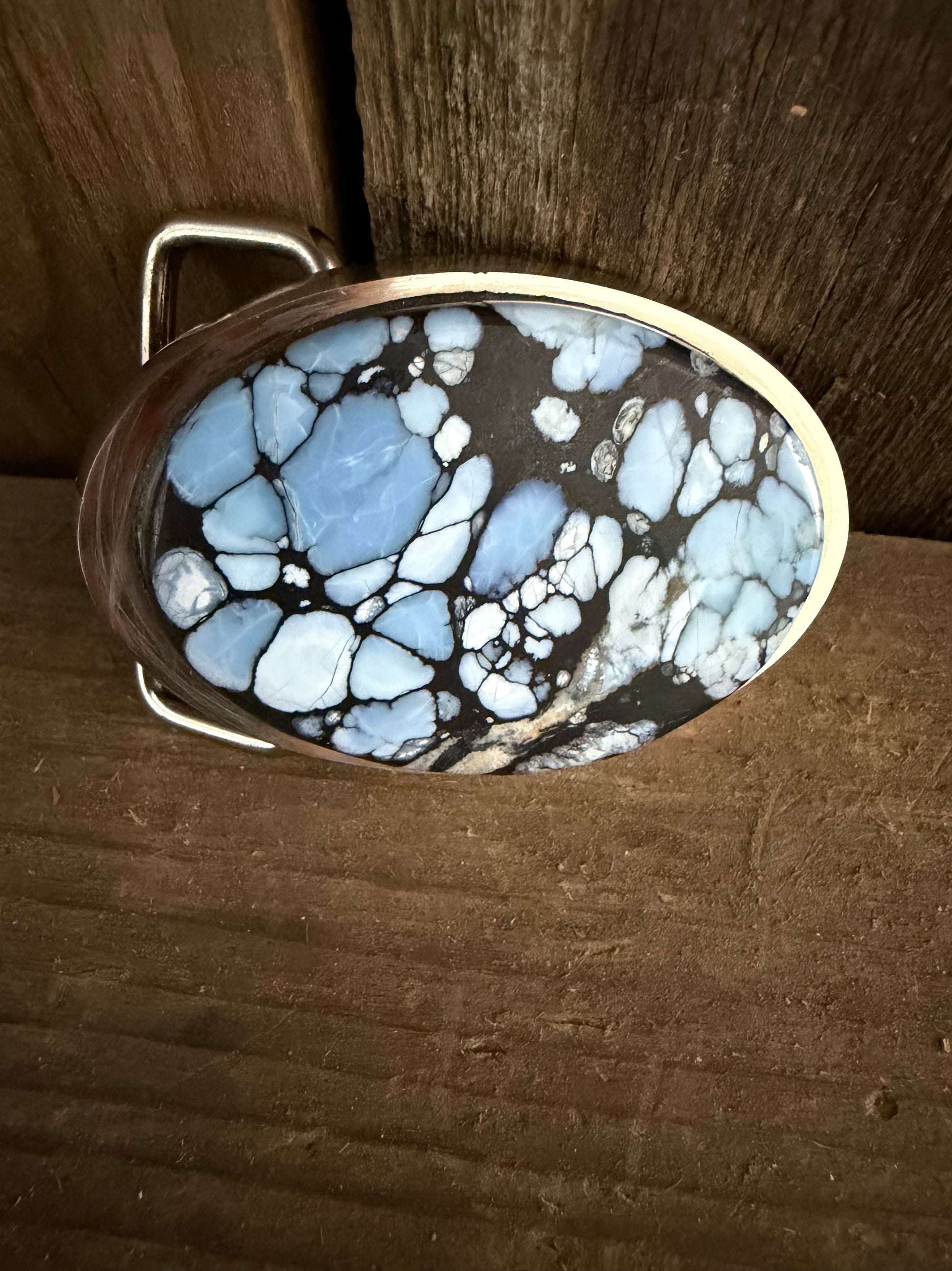 Red River Lavender Blue Turquoise Belt Buckle