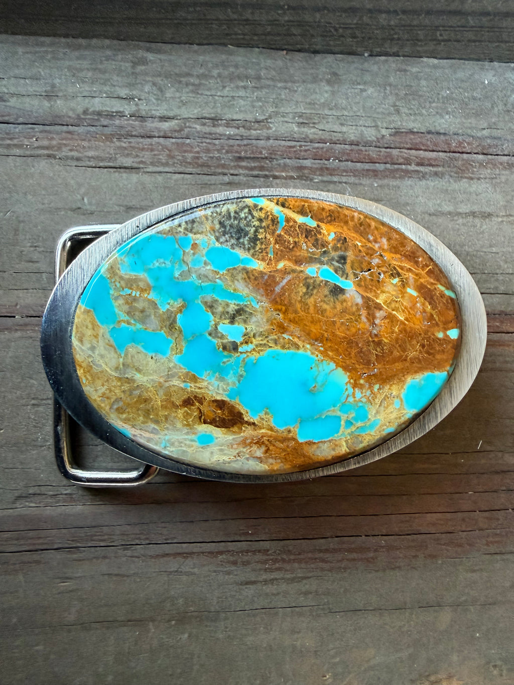 Turquoise Mountain Belt Buckle