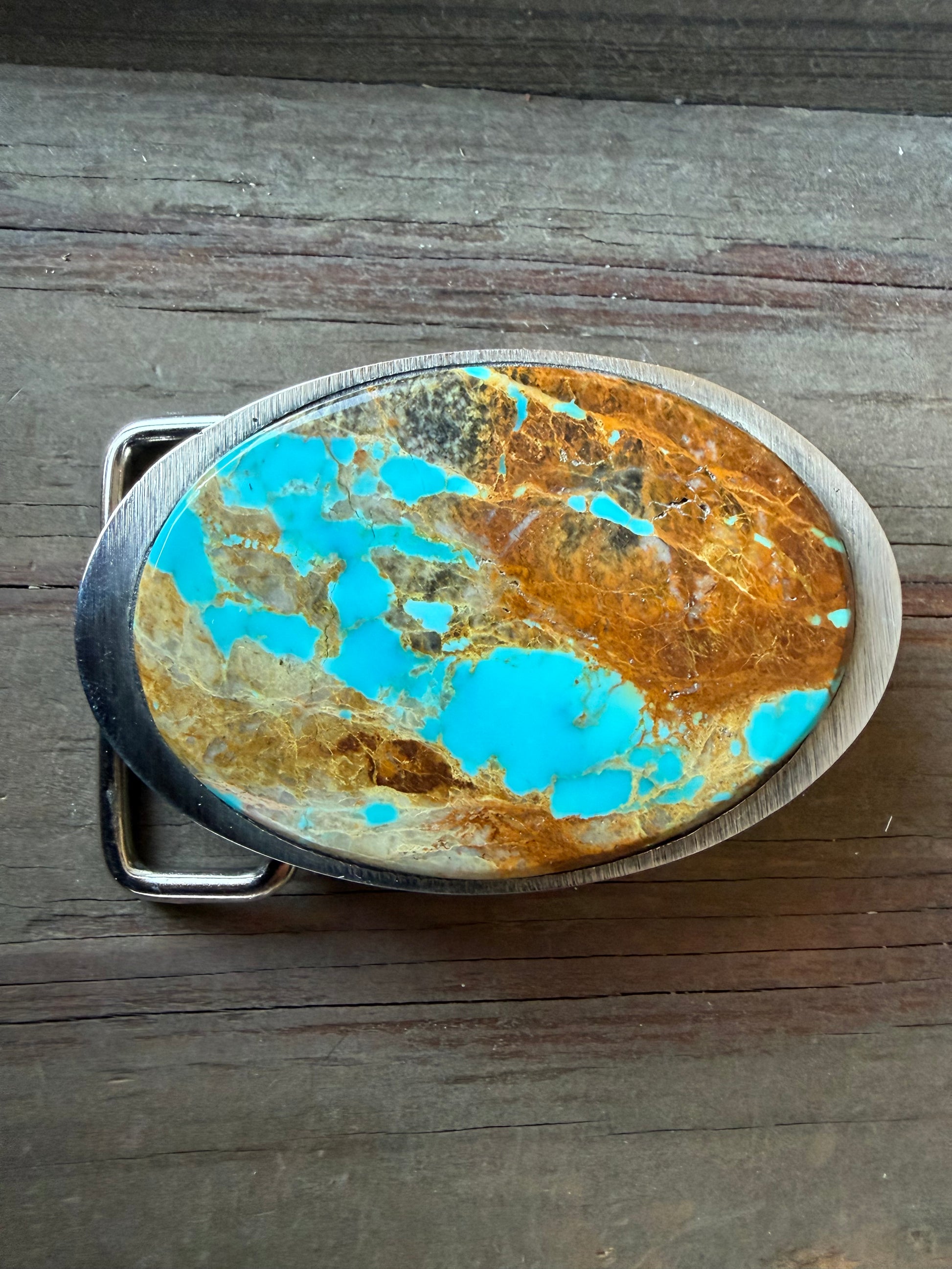 Turquoise Mountain Belt Buckle