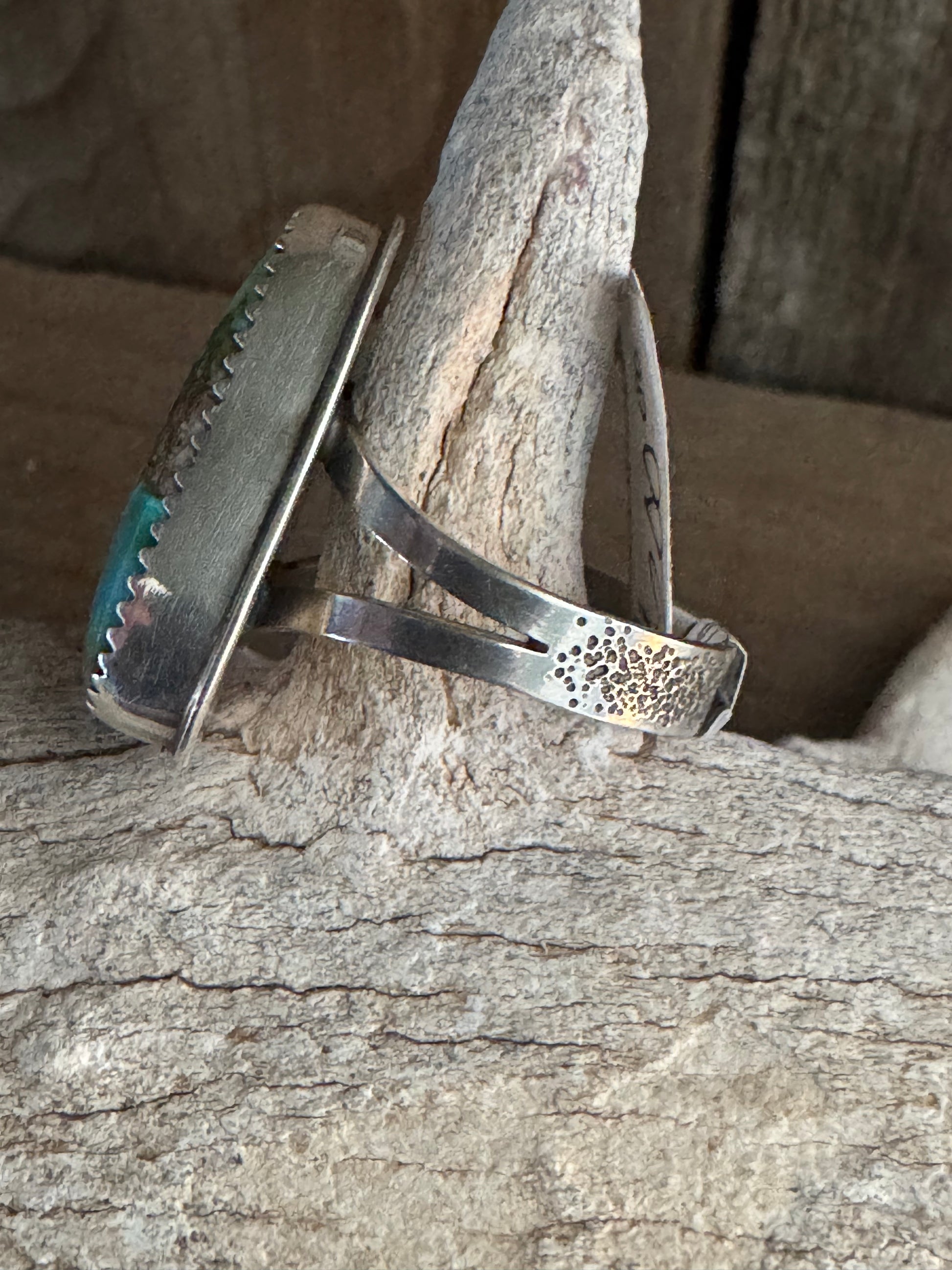 Kingman Web Handmade Sterling Silver Ring Size 10