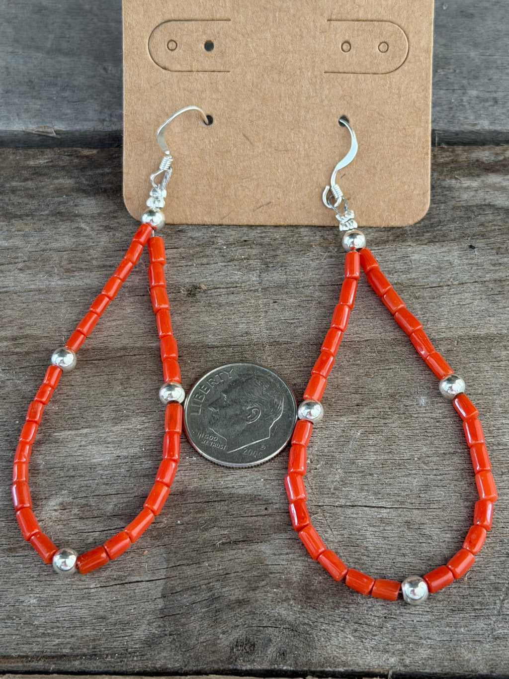 Handmade Coral Earrings
