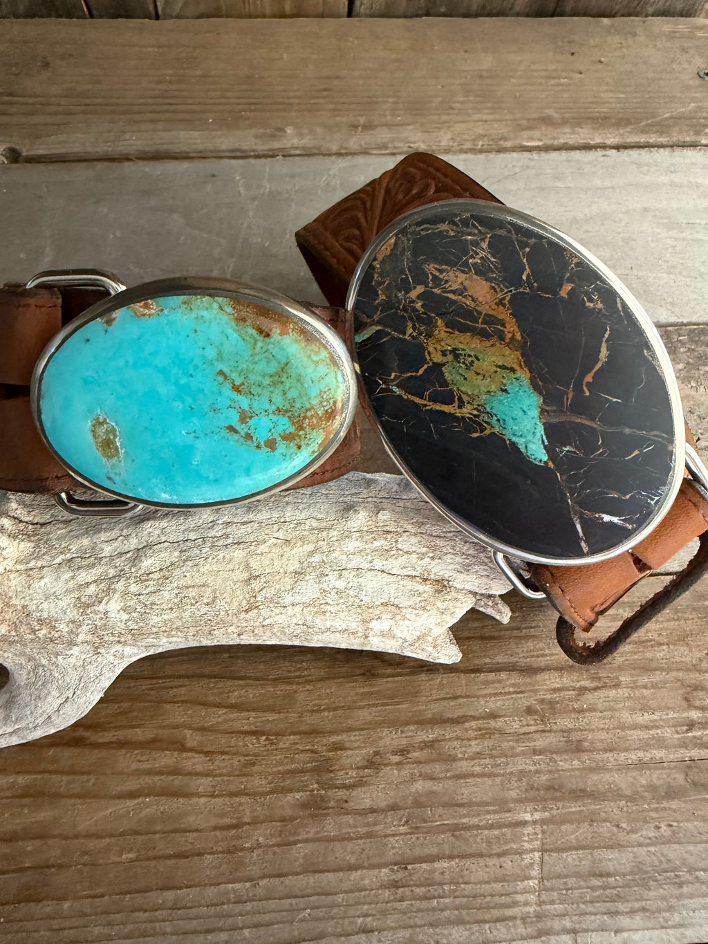Blackjack Turquoise Belt Buckle