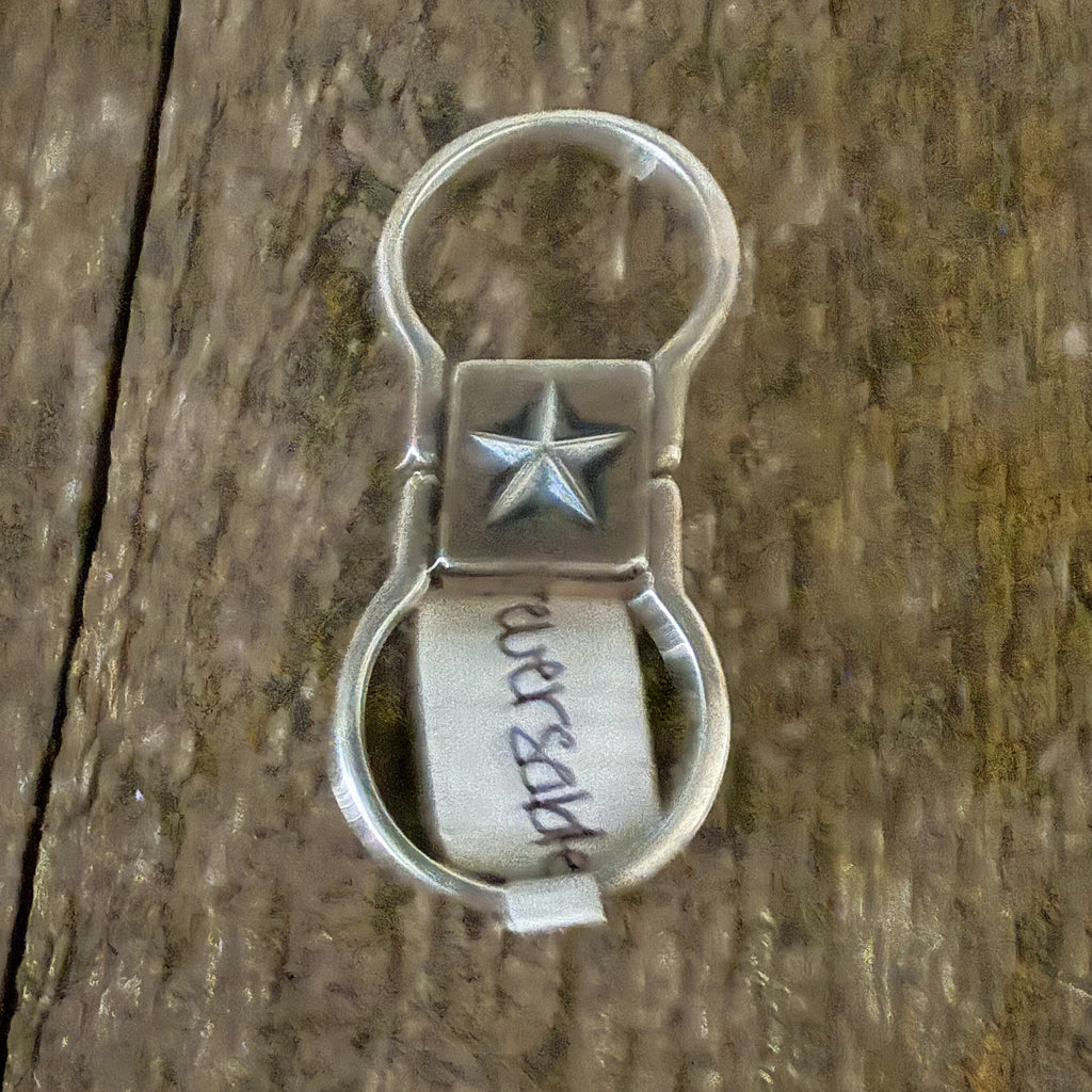 Authentic Native American Handmade Sterling Silver and Turquoise Reversible Ring.