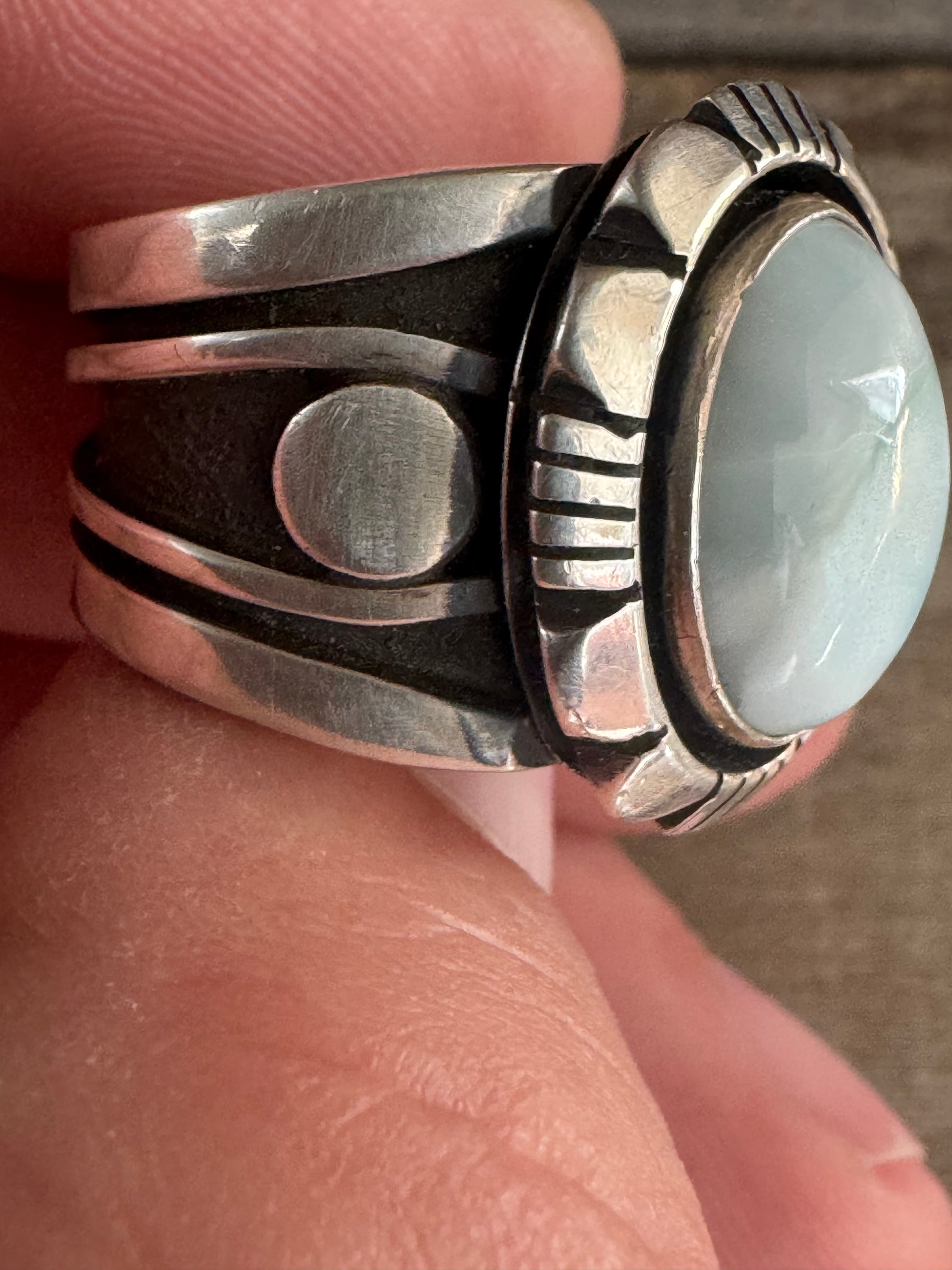 Cooper Willie Golden Hills Turquoise Ring Size 10.5