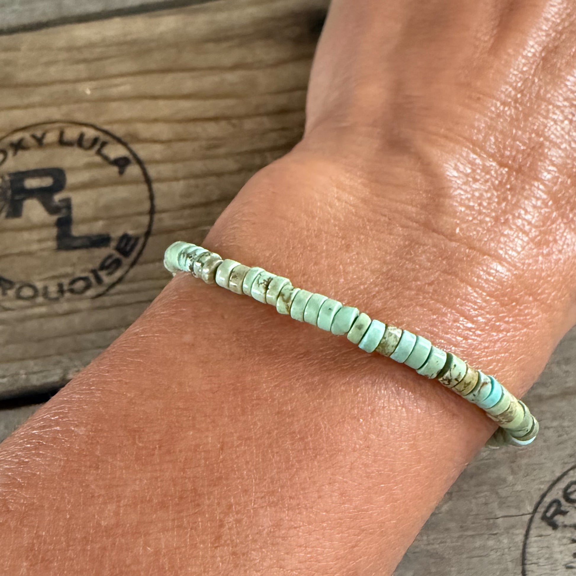 Howlite stretch stacking bracelet