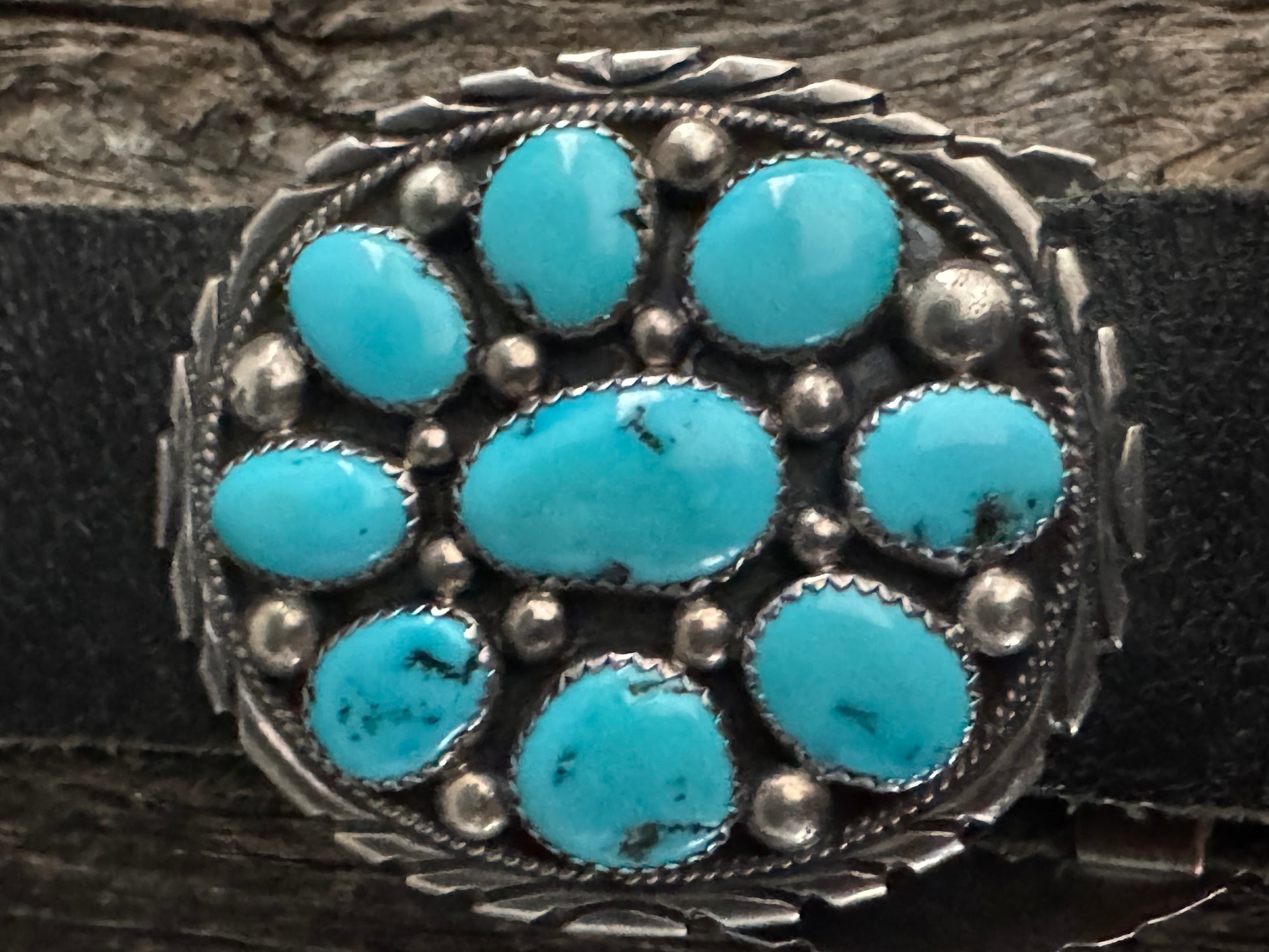 1970 Vintage Kingman Concho Belt