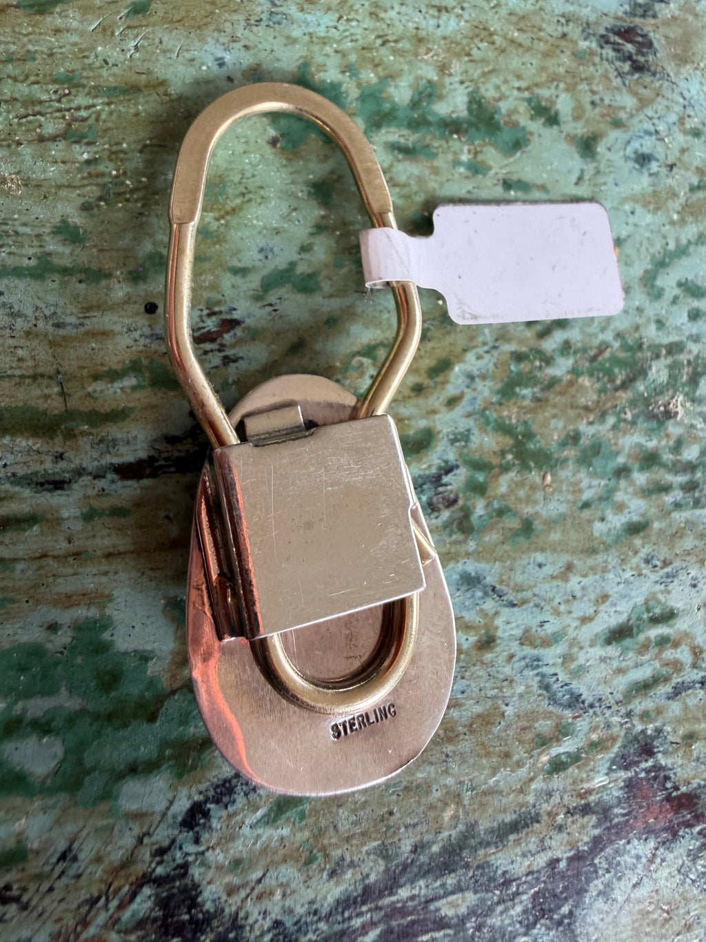Native American Handmade Coral-Turquoise Keychain