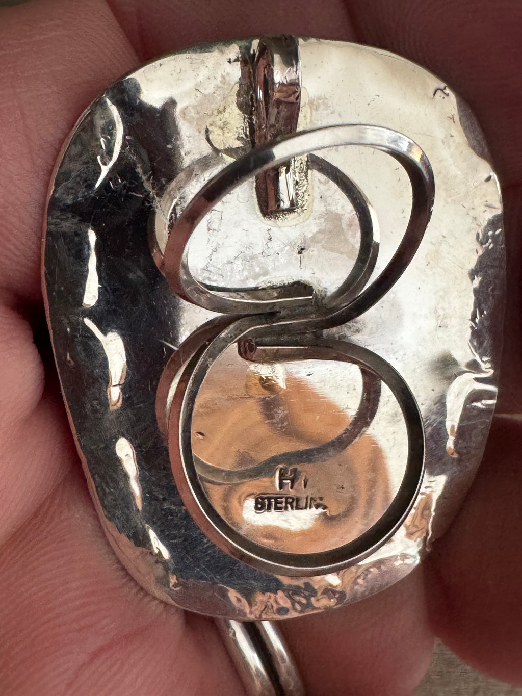 Handmade Sterling Silver RoystonTurquoise Pendant-Bolo