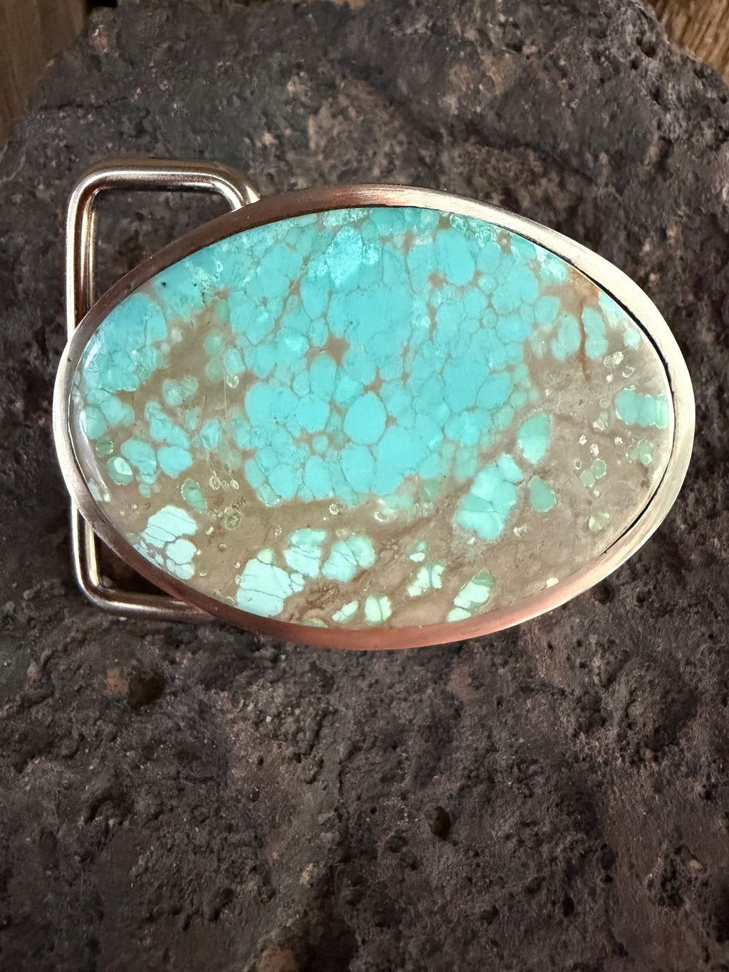#8 Turquoise Handmade Belt Buckle
