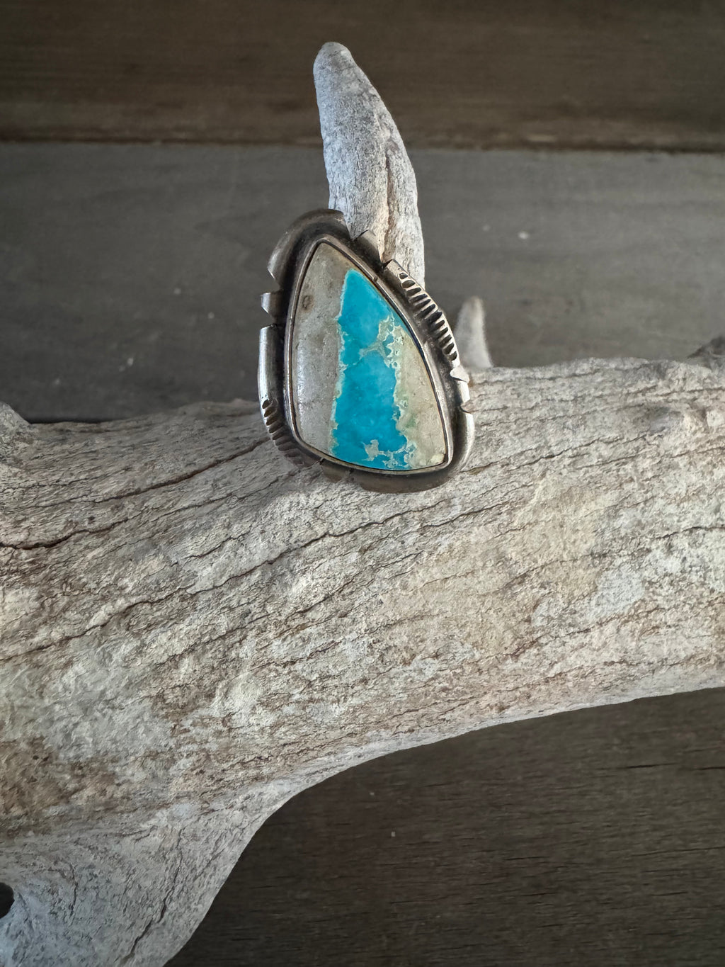 Handmade Sterling Silver Royston Ribbon Ring size 9.75