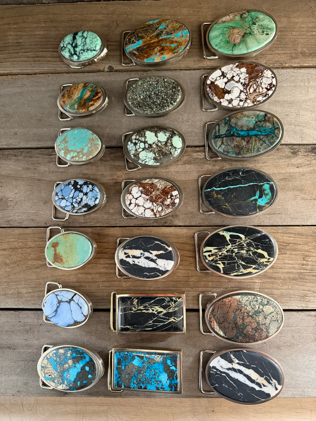 #8 Turquoise Handmade Belt Buckle