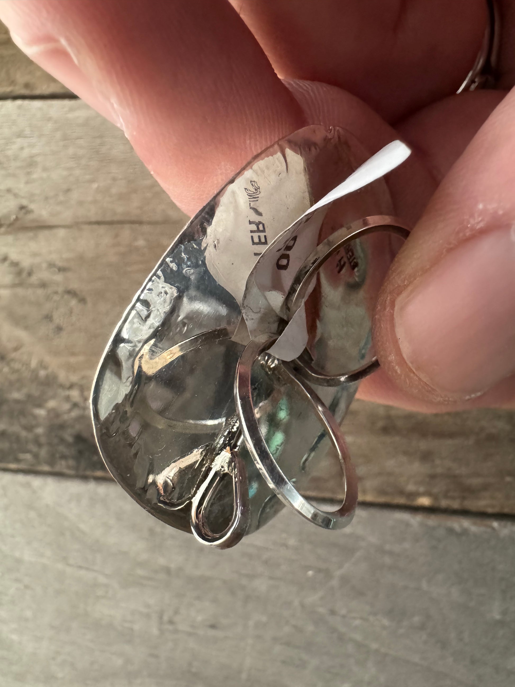 Handmade Sterling Silver RoystonTurquoise Pendant-Bolo