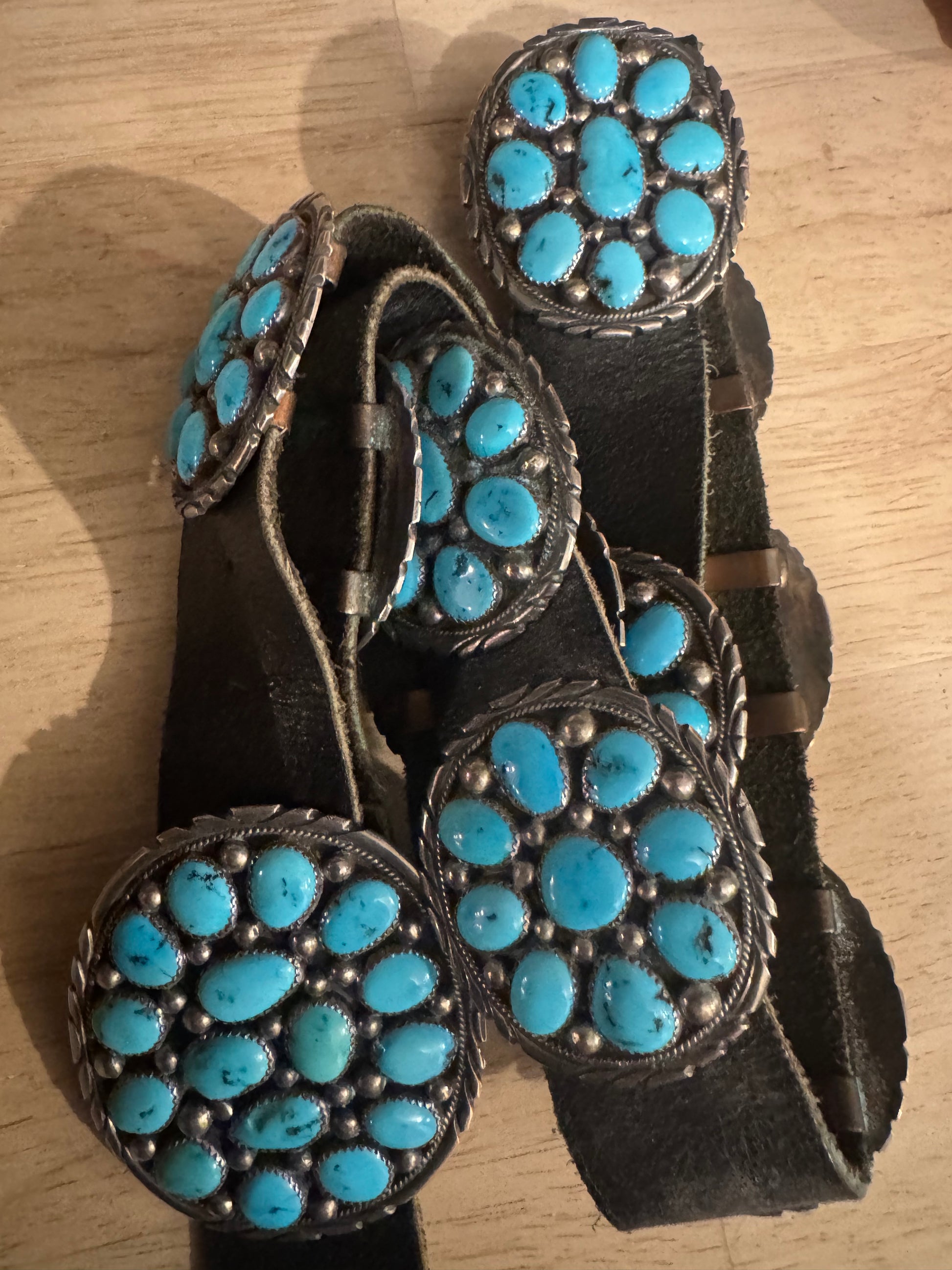 1970 Vintage Kingman Concho Belt