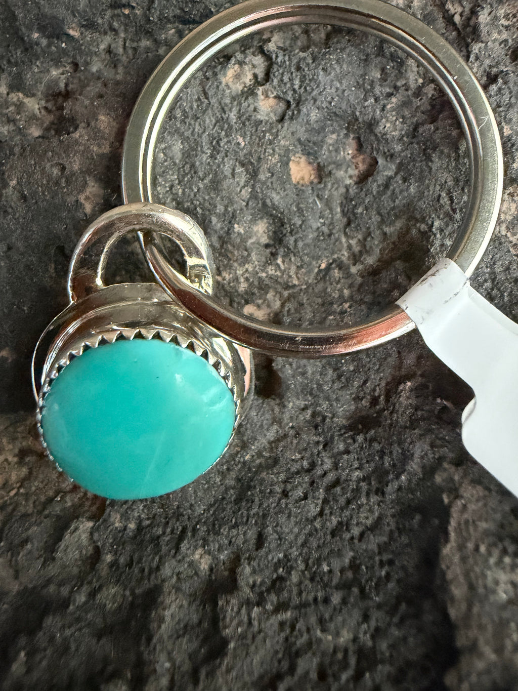 Native American Handmade Sterling Silver-Turquoise Keychain/Pendant