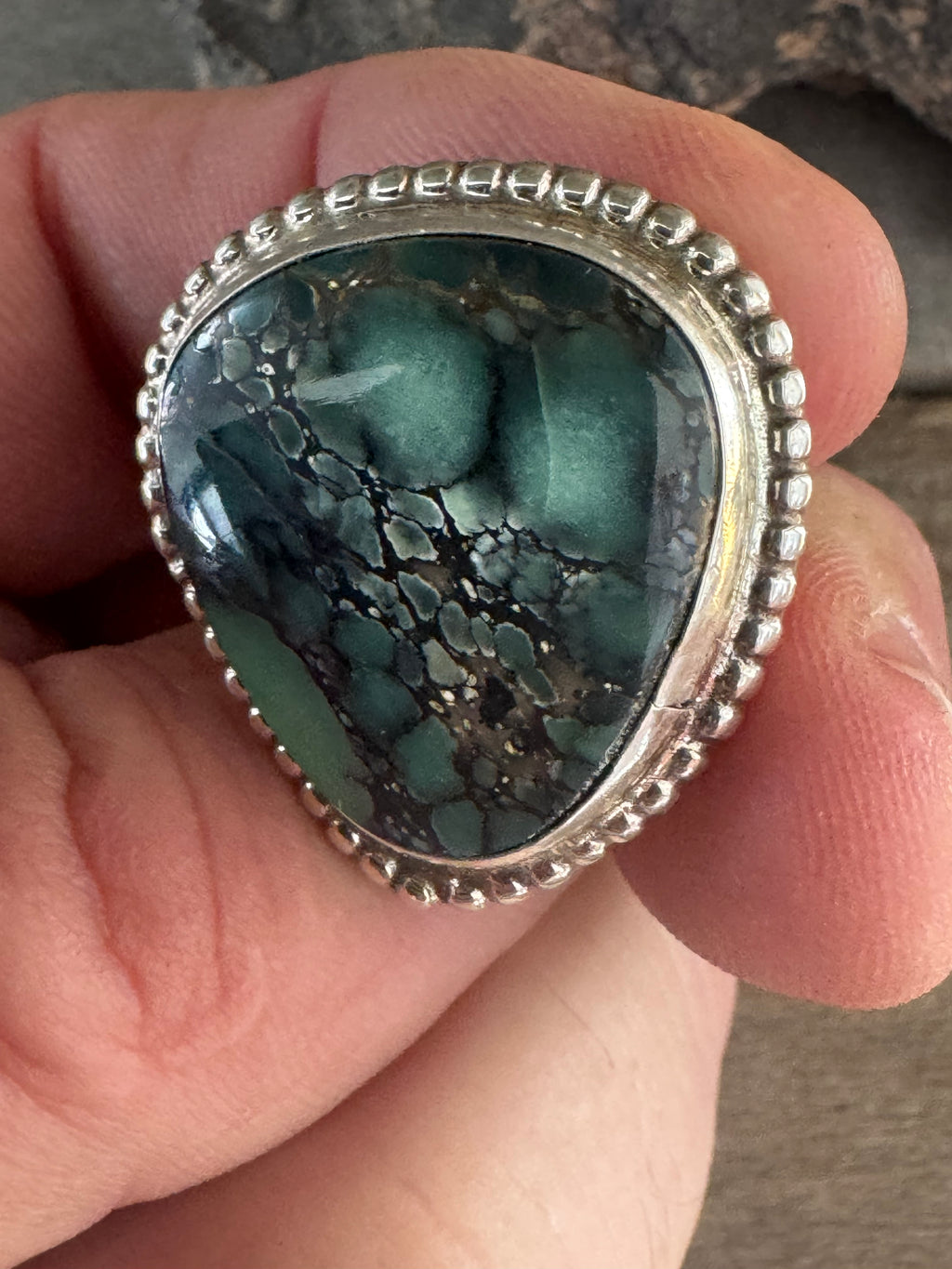 Handmade Candelaria Hills Variscite Ring Size 7.25