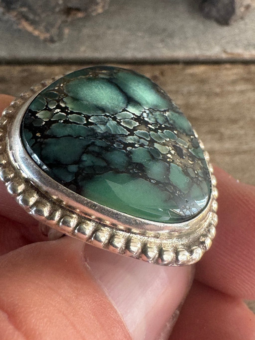 Handmade Candelaria Hills Variscite Ring Size 7.25