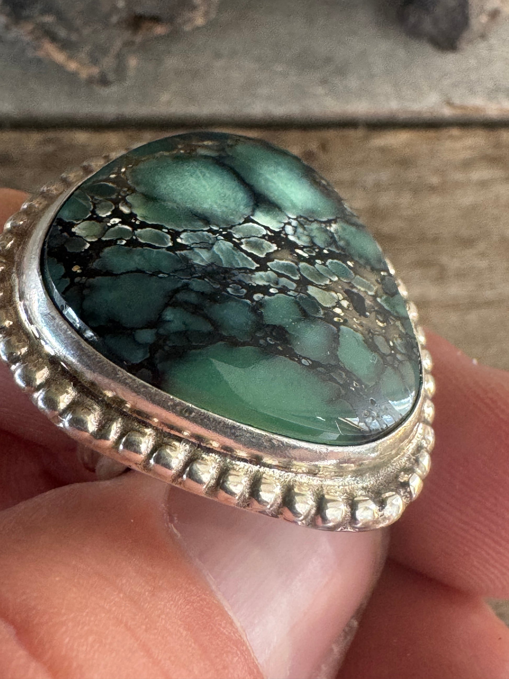 Handmade Candelaria Hills Variscite Ring Size 7.25