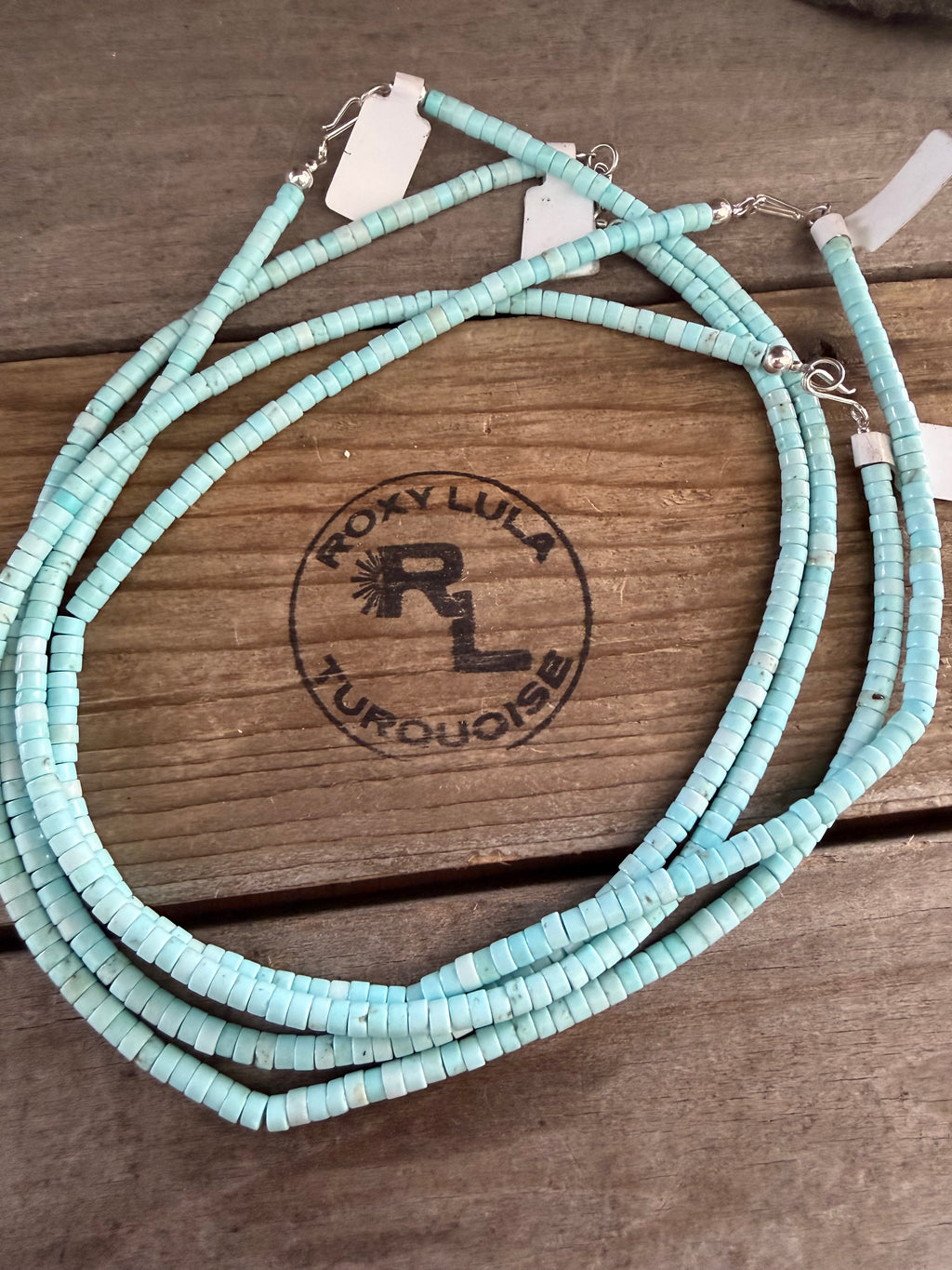Heishi Bead 16” Hand Strung Stacker Necklace