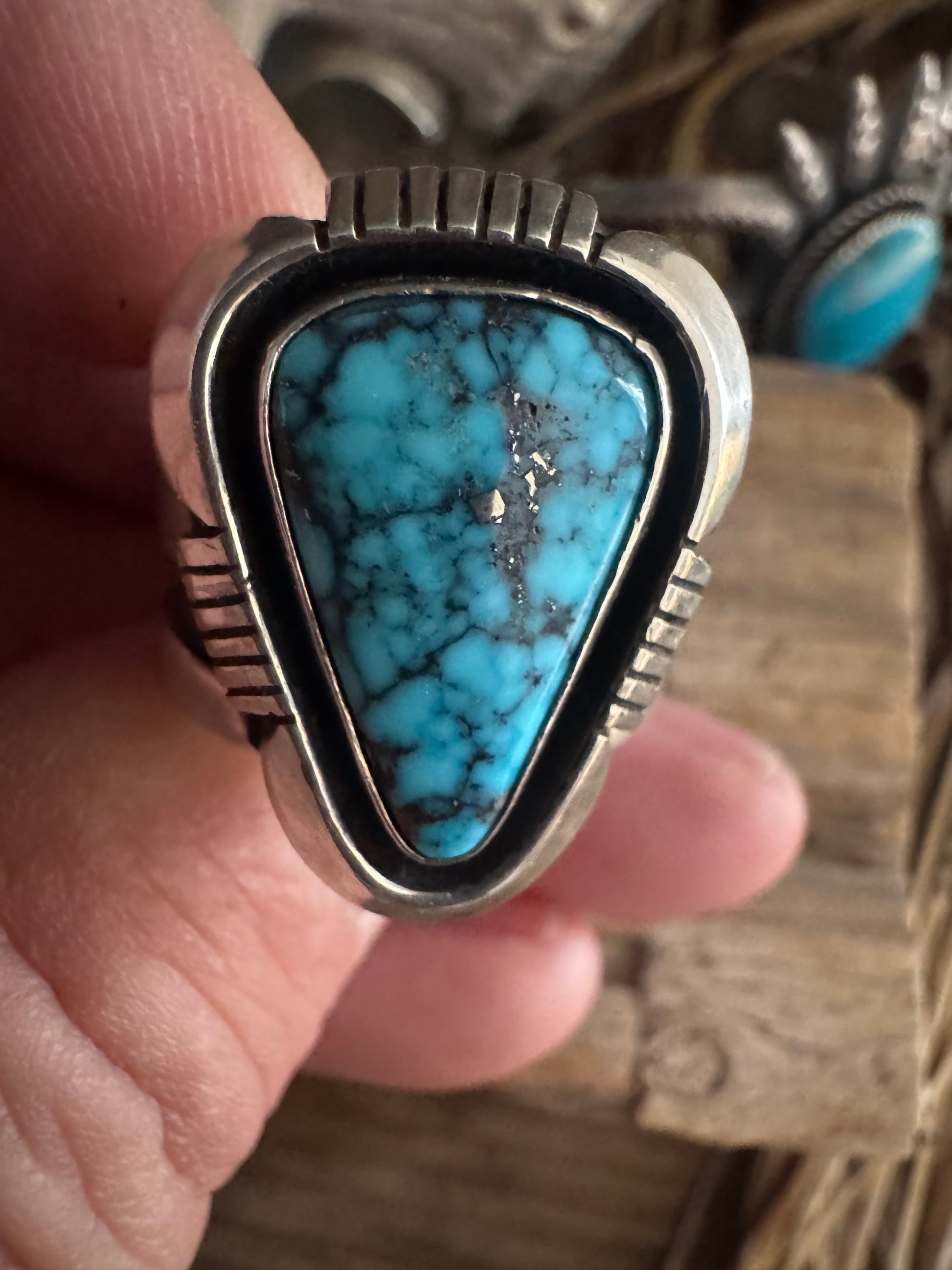 Cooper Willie Handmade Sterling Silver Kingman Web Ring Size 10