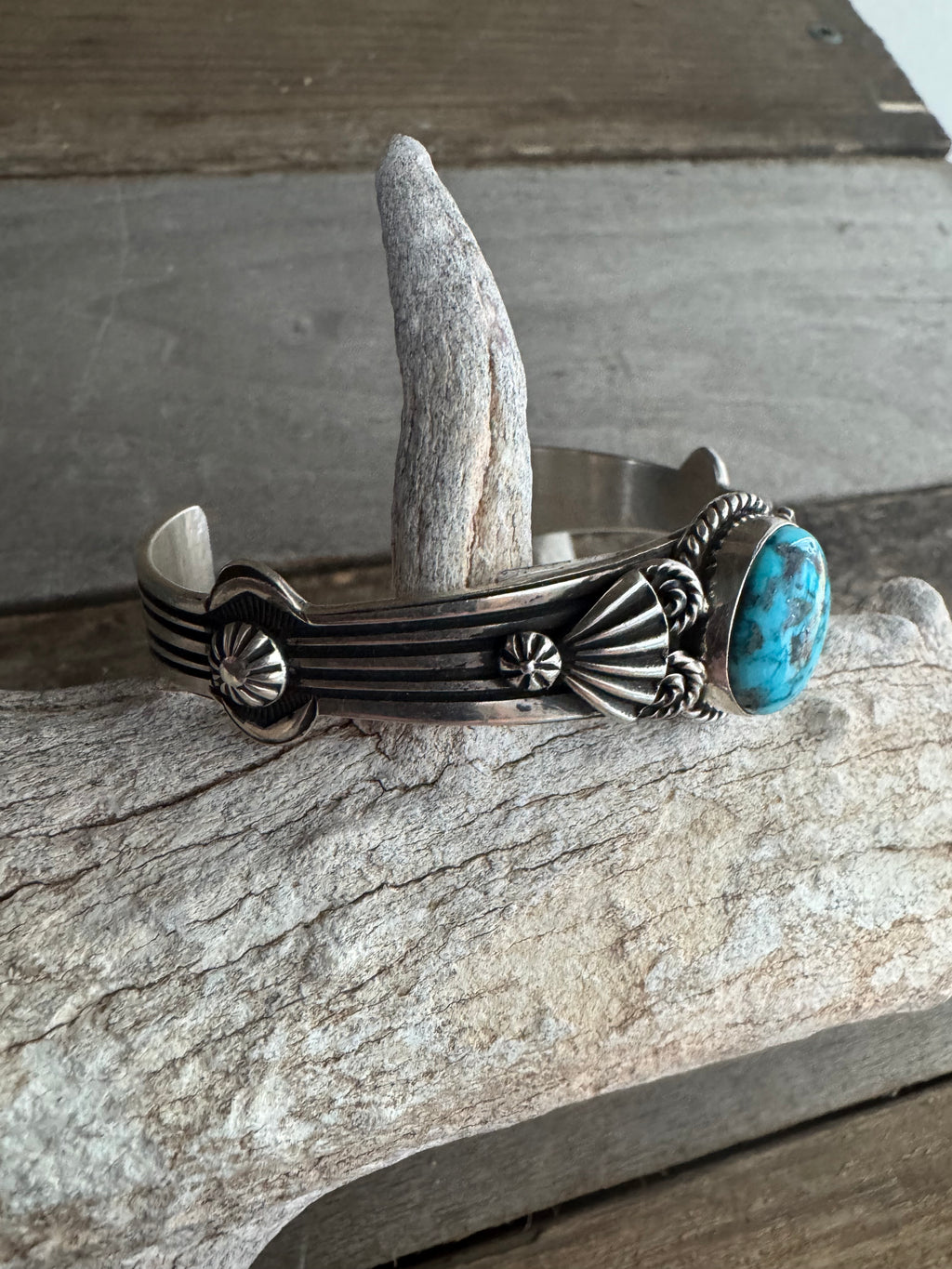 Handmade Women’s Sterling Silver-Turquoise Bracelet/Cuff
