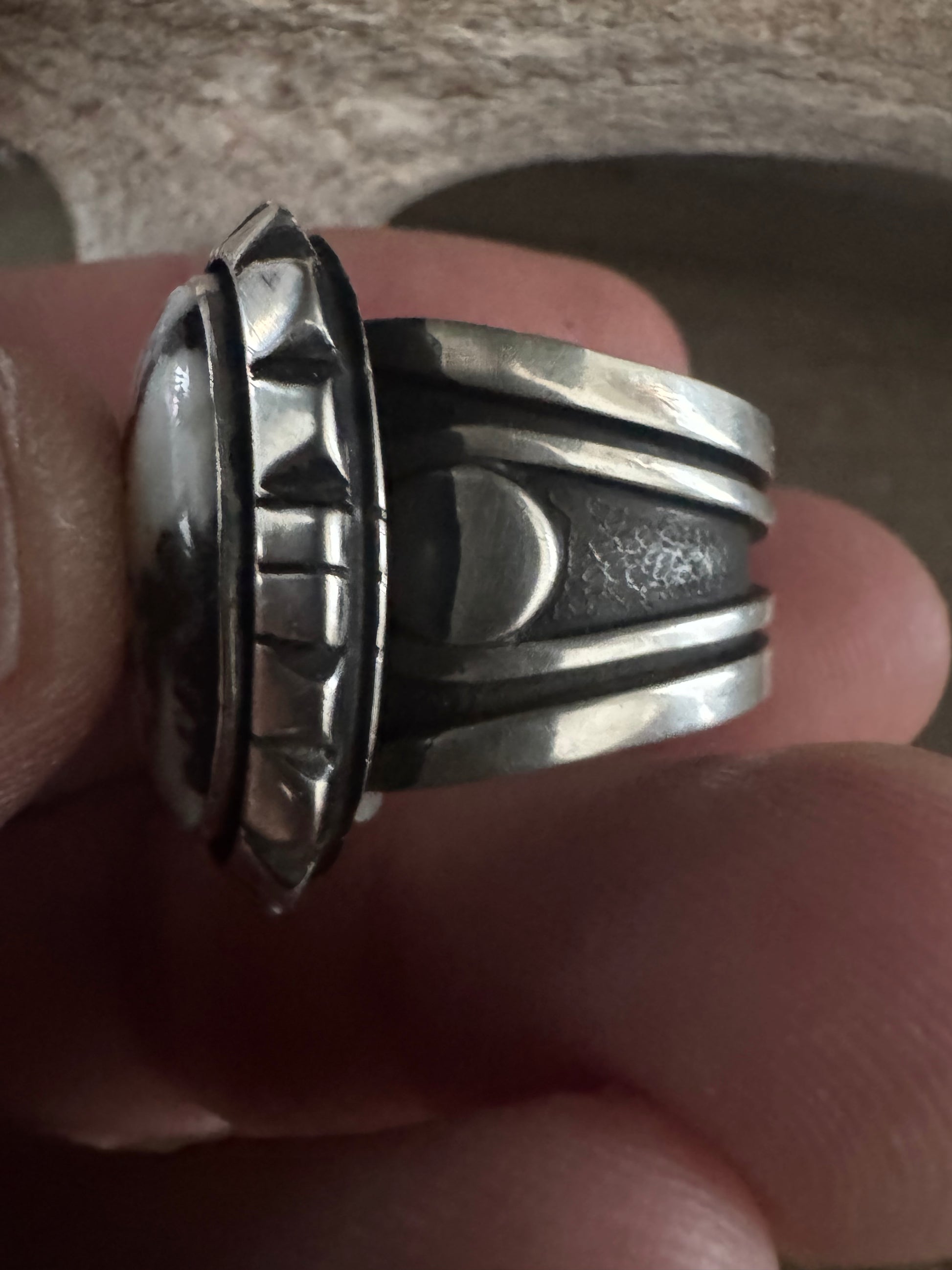 Cooper Willie White Buffalo Ring Size 10.5