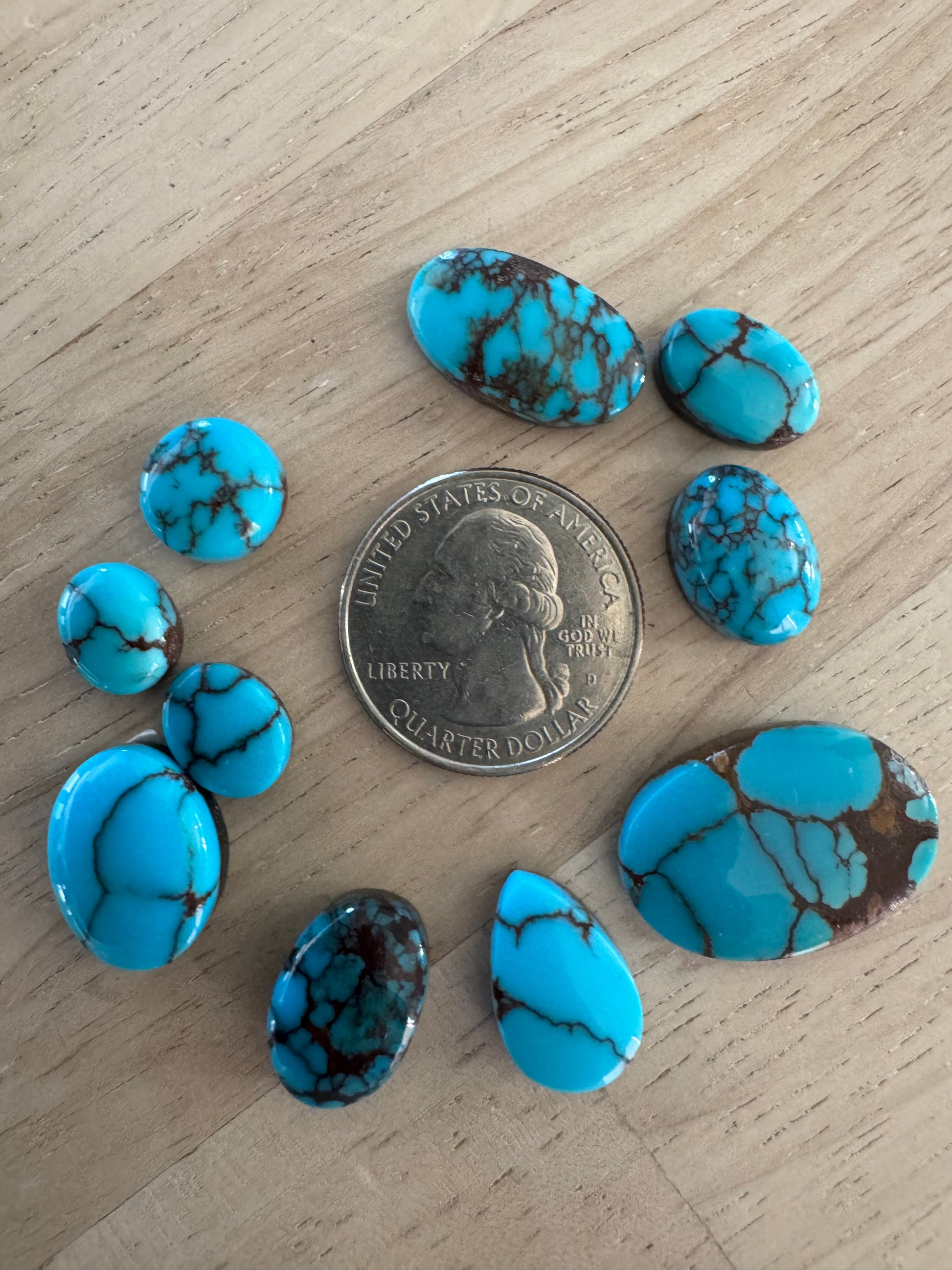 Egyptian Turquoise Cabs