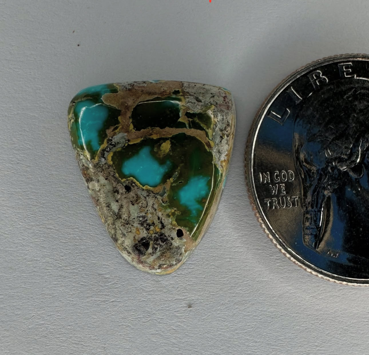 USD Thunderbird Turquoise, backed for stability!